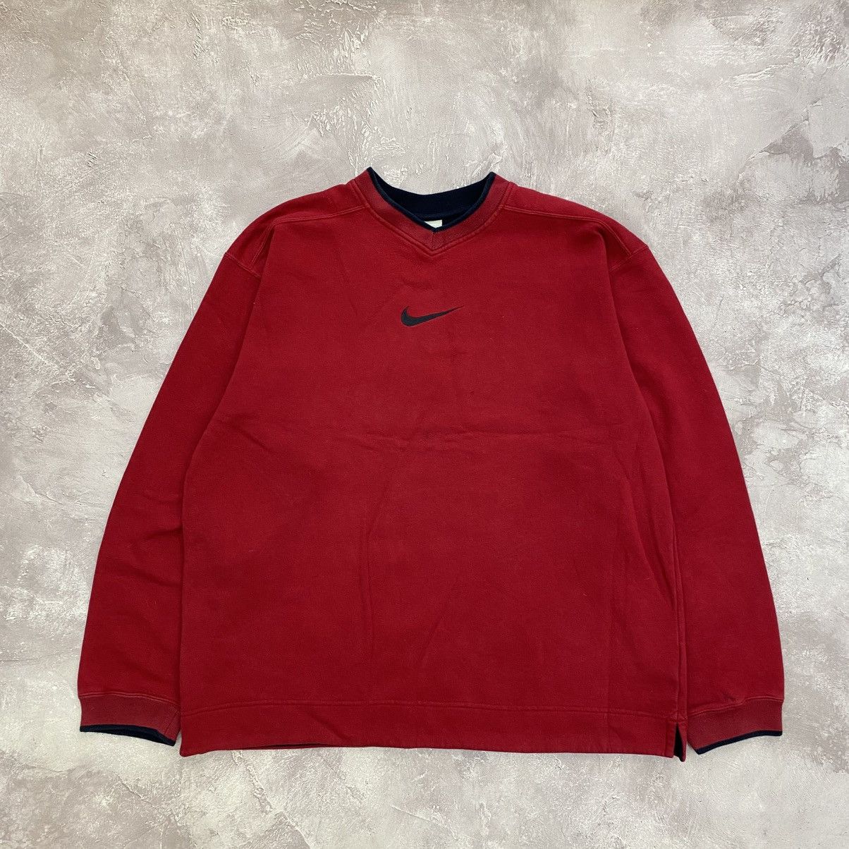 Nike Vintage 90s Nike Cental Logo Sweatshirt Big Logo Y2K Size US XXL / EU 58 / 5 - 1 Thumbnail