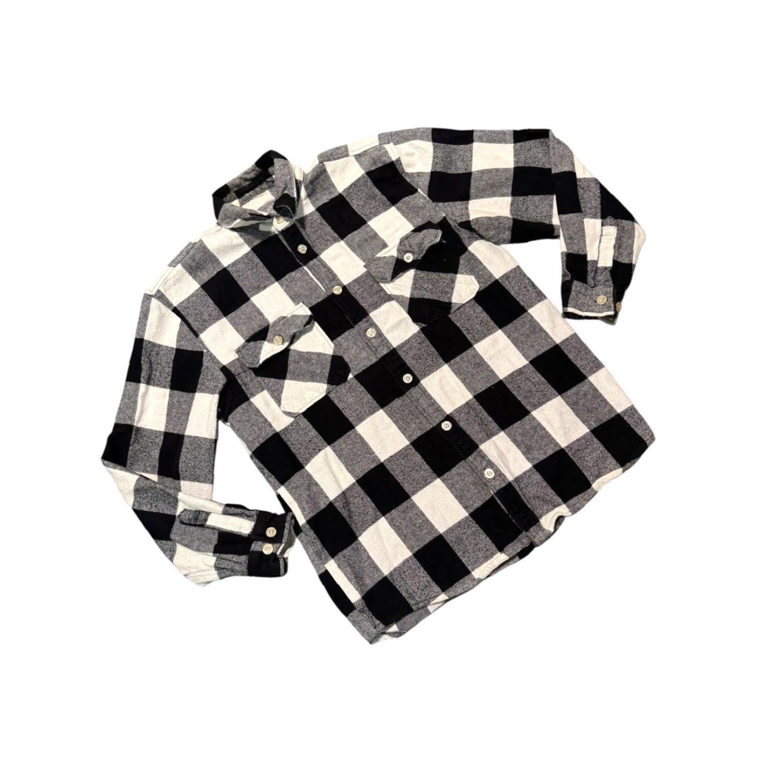 Anti Social Social Club VINTAGE Anti Social Social Club Kkoch Flannel Shirt Men's White Black Floral L Size US L / EU 52-54 / 3 - 6 Thumbnail