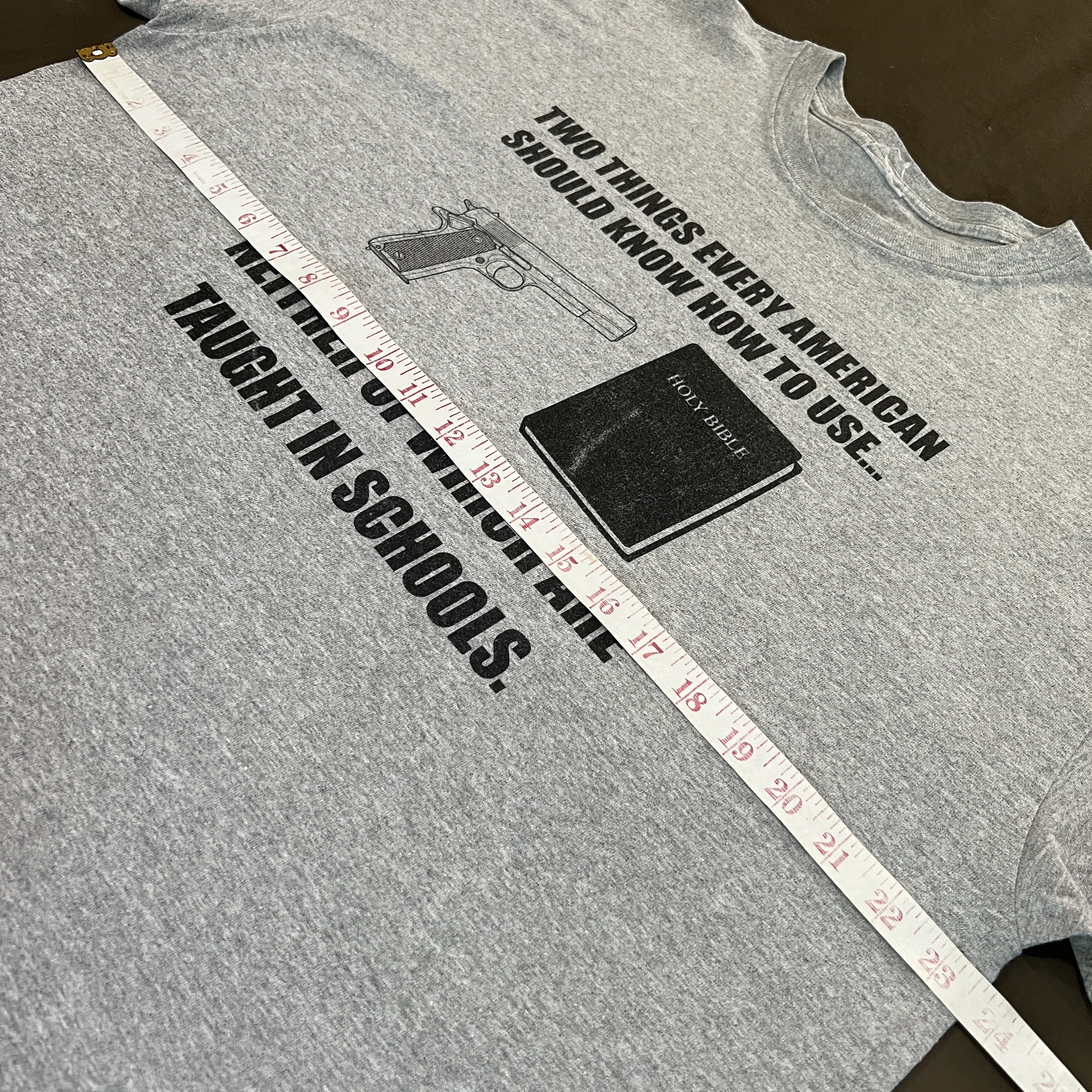 Vintage Vintage Two Things Every American Should Know Holy Bible Size US XL / EU 56 / 4 - 7 Thumbnail
