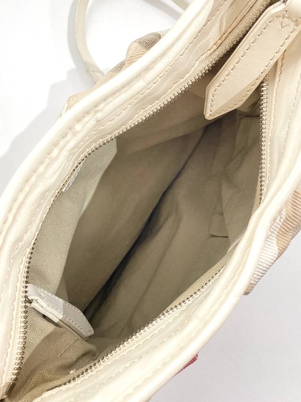 Burberry Burberry Nova Check Monogram Canvas Leather Shoulder Bag Y2K Size ONE SIZE - 10 Thumbnail