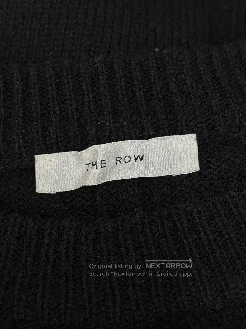 The Row The Row Black Crew Neck Wool Cashmere Sweater Long Sleeve Size XS / US 0-2 / IT 36-38 - 3 Thumbnail