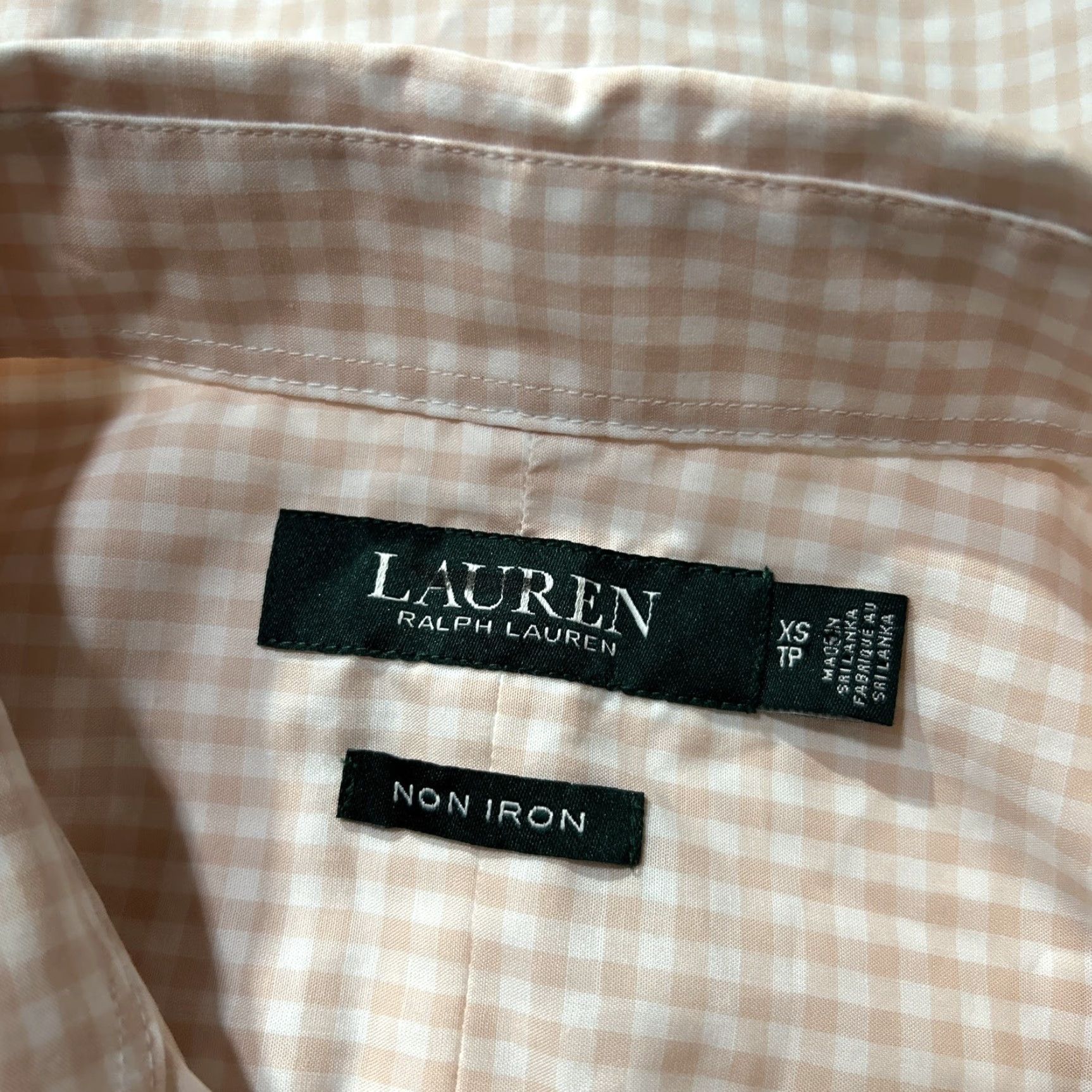Ralph Lauren Lauren Ralph Lauren Women’s Non-Iron Plaid Collared Button-Up Shirt XS White Pink Women Size XS / US 0-2 / IT 36-38 - 7 Thumbnail