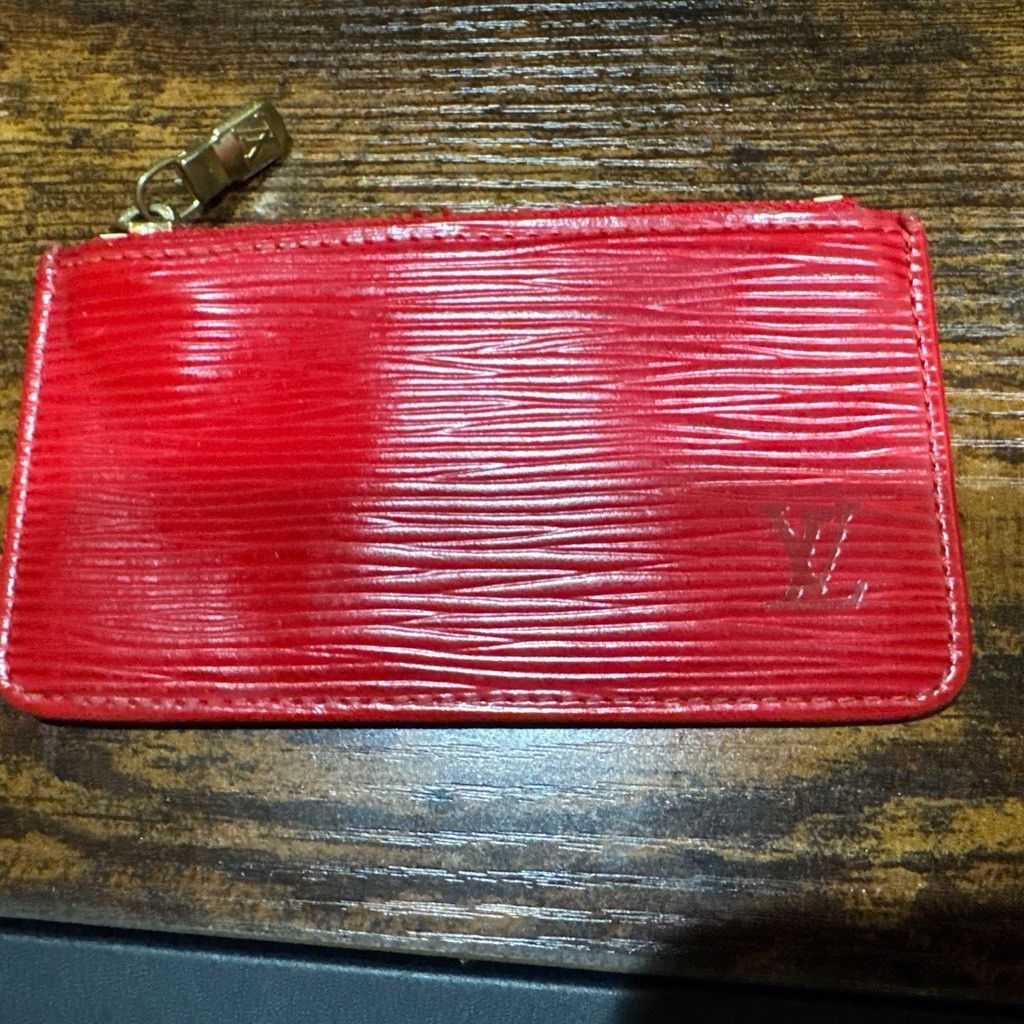 Louis Vuitton Louis Vuitton Red Epi Leather Pochette Cles Size ONE SIZE - 2 Thumbnail