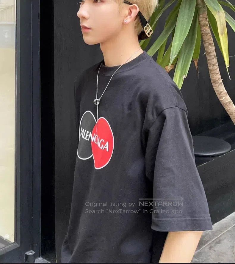 Balenciaga Balenciaga Mastercard Logo Black Short Sleeve T-Shirt Size US XS / EU 42 / 0 - 7 Thumbnail