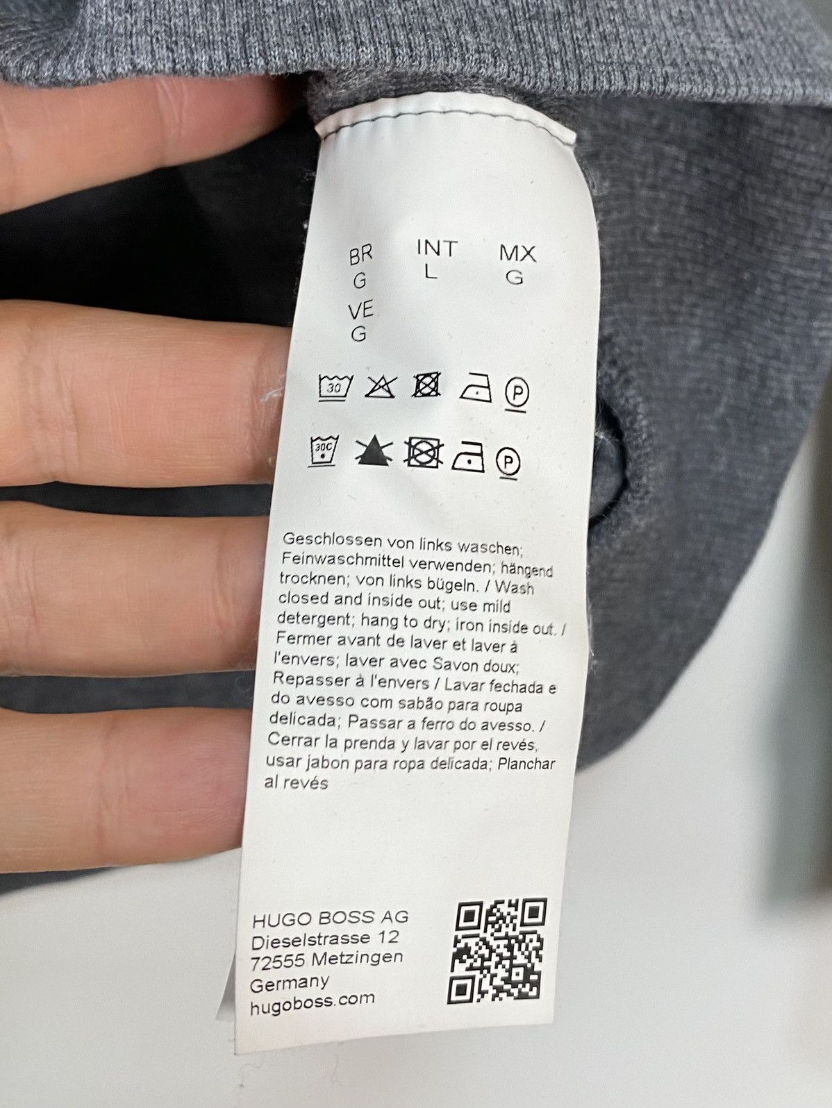 Designer Hugo Boss Slim Fit Sweatshirt Jumper Grey Men’s Size Large Size US L / EU 52-54 / 3 - 6 Thumbnail