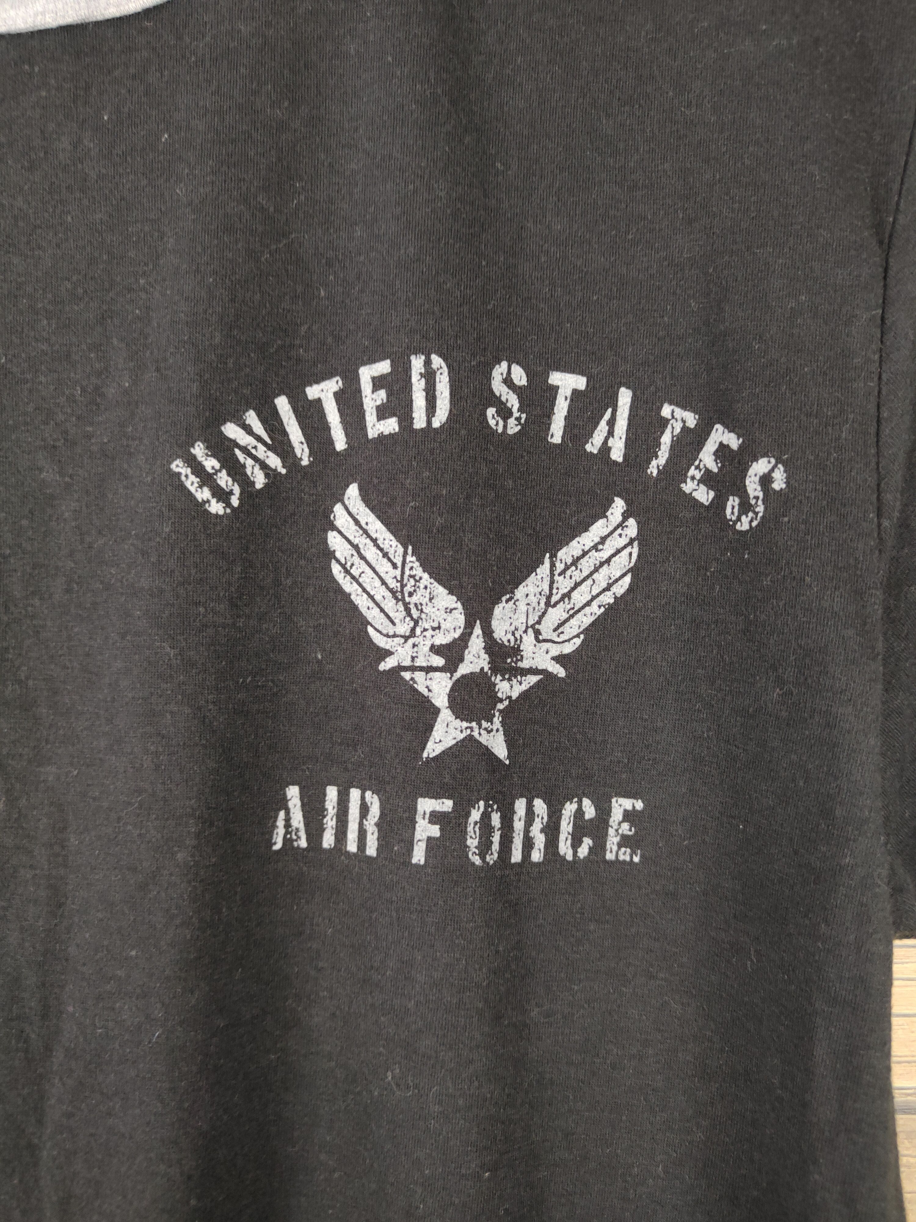Vintage DL United State Airforce Black Short Sleeve T-shirts #659 Size US M / EU 48-50 / 2 - 5 Thumbnail