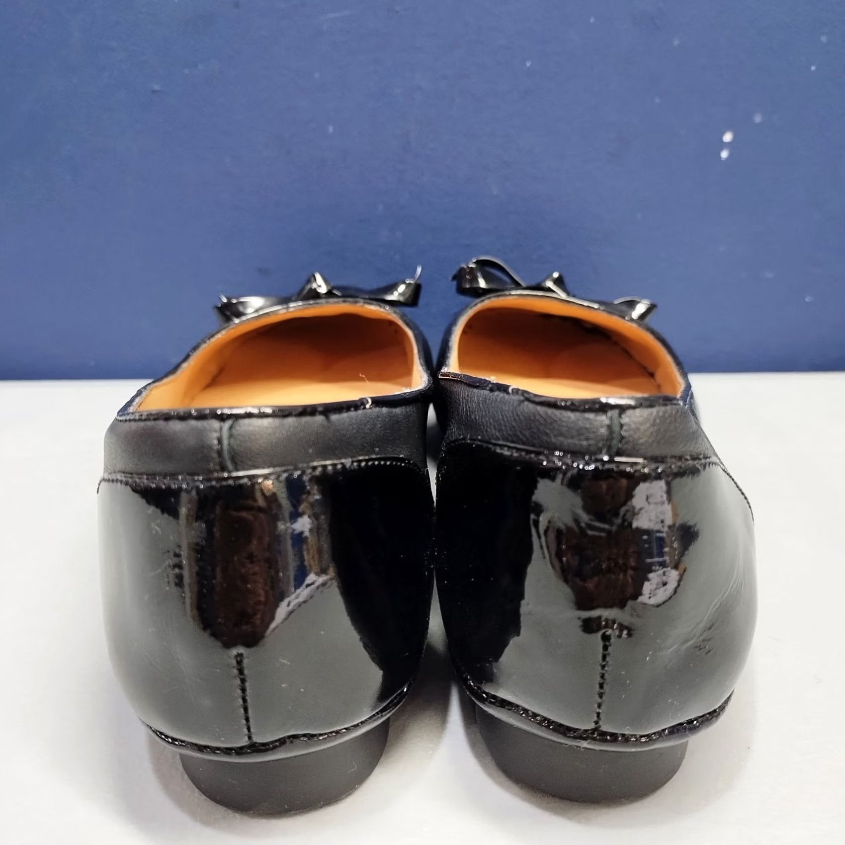 Naturalizer Naturalizer Sweeney Ballet Flats Womens Size 9W Black Leather Decorative Bow Flat Shoes Size US 9 / IT 39 - 6 Thumbnail