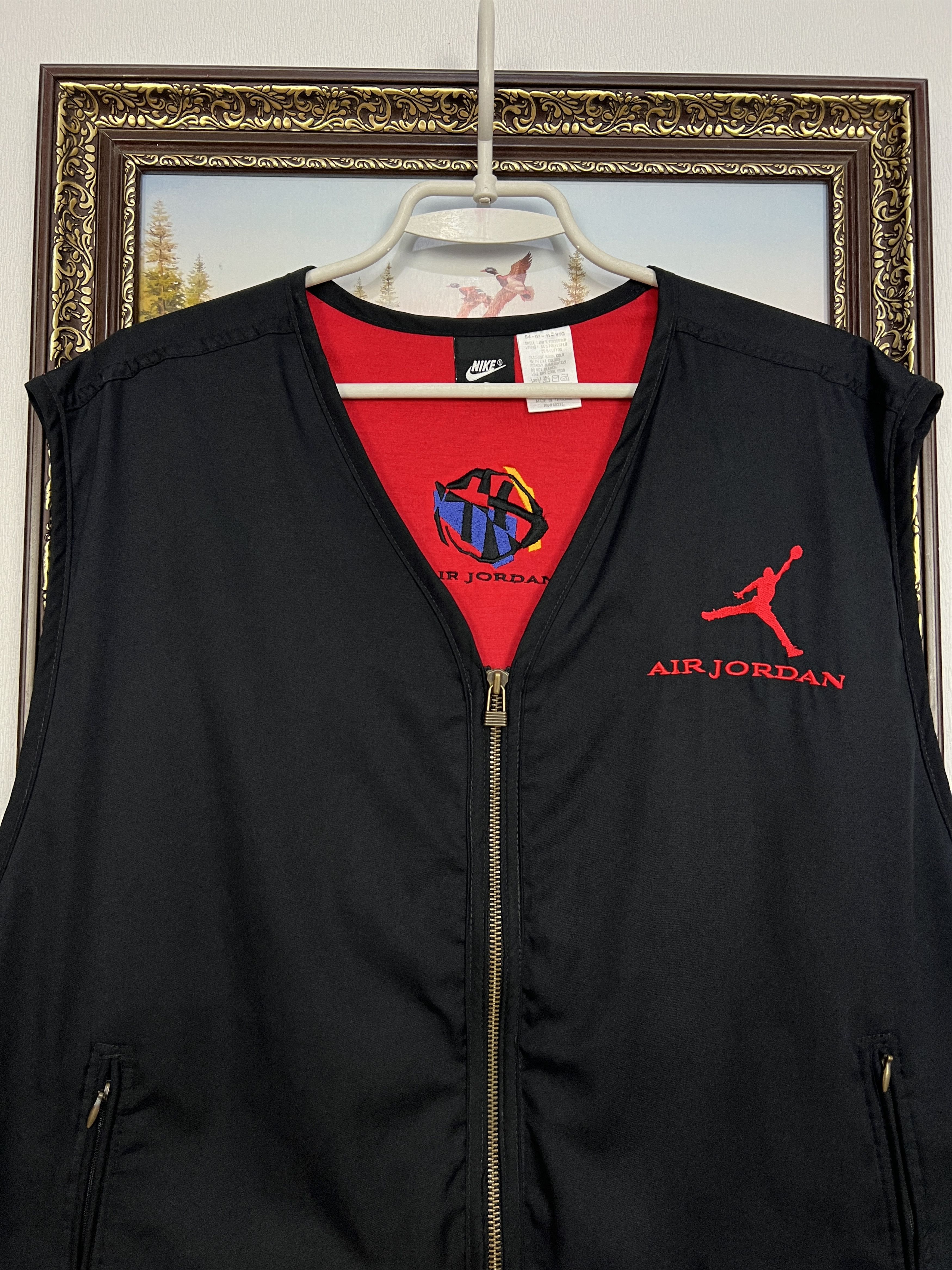 Nike Vintage 90's Nike Air Jordan Vest Body Warmer Gilet Size US M / EU 48-50 / 2 - 2 Thumbnail