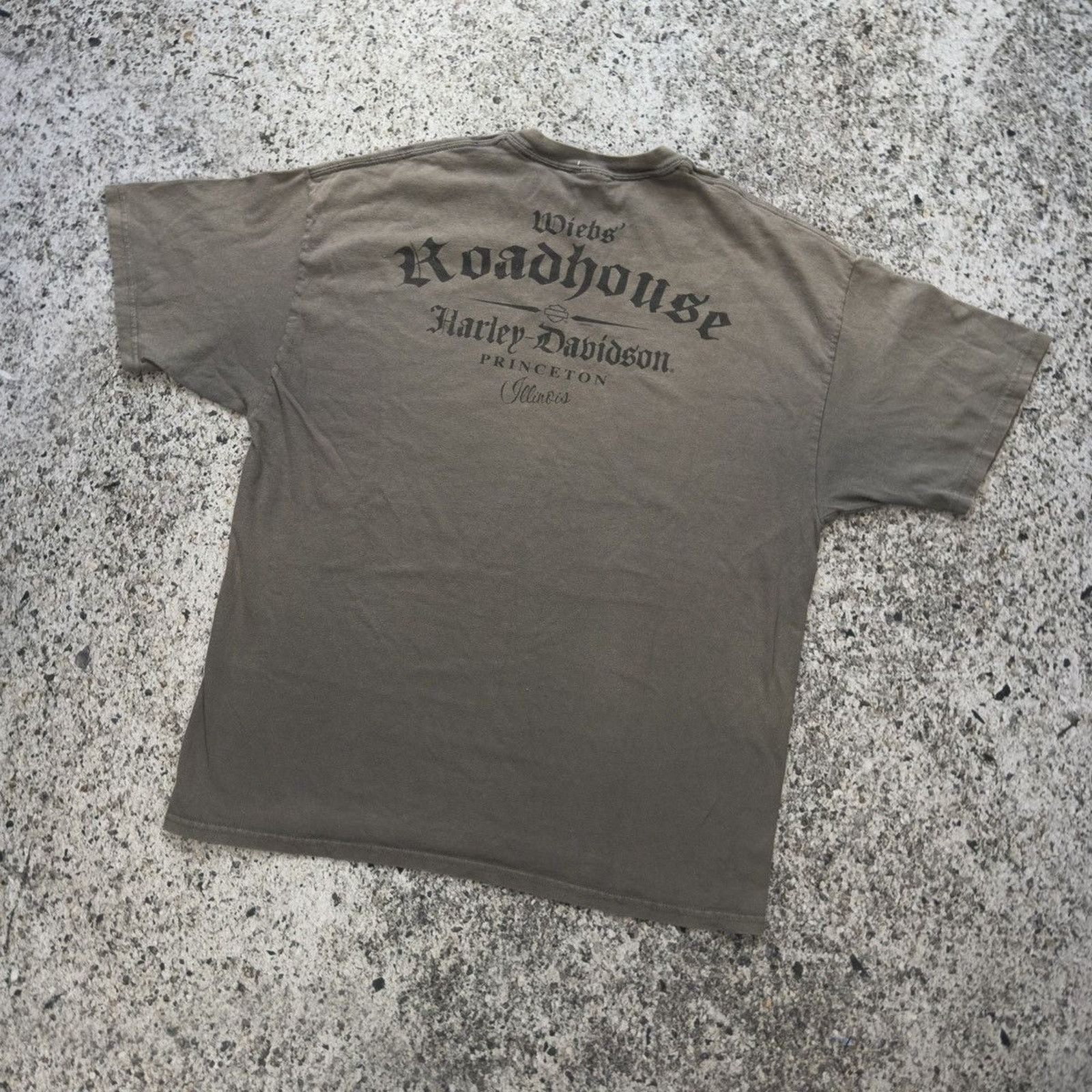 Harley Davidson Faded Thrashed Distressed Dragon Tee ERD Chrome Grunge Size US XL / EU 56 / 4 - 9 Thumbnail