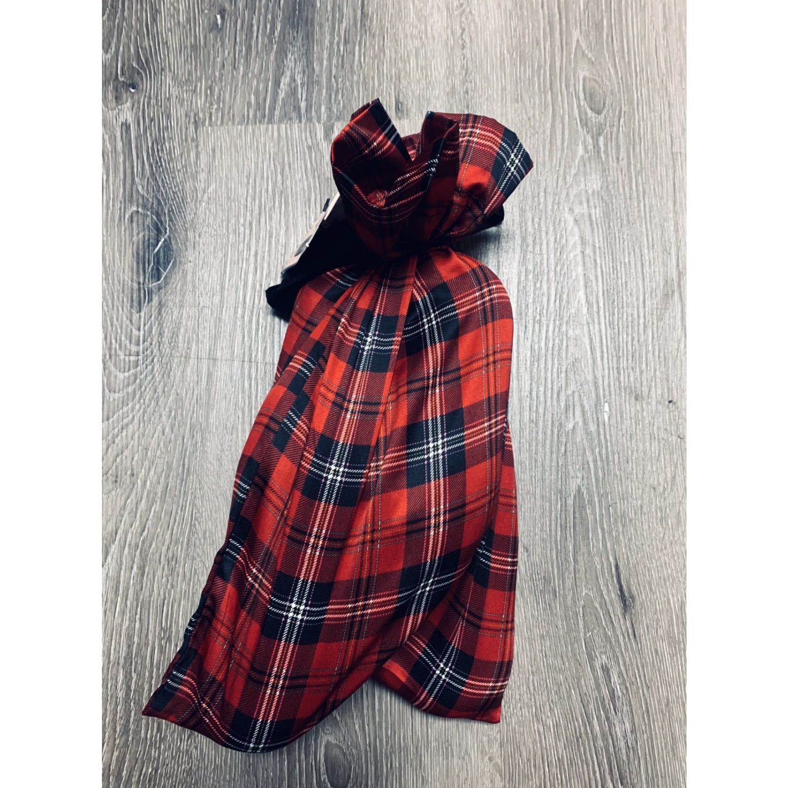 Victoria's Secret VINTAGE Victoria's Secret Slipper Red Plaid Satin L (9-10) NWT with Bag Womens Size ONE SIZE - 5 Thumbnail