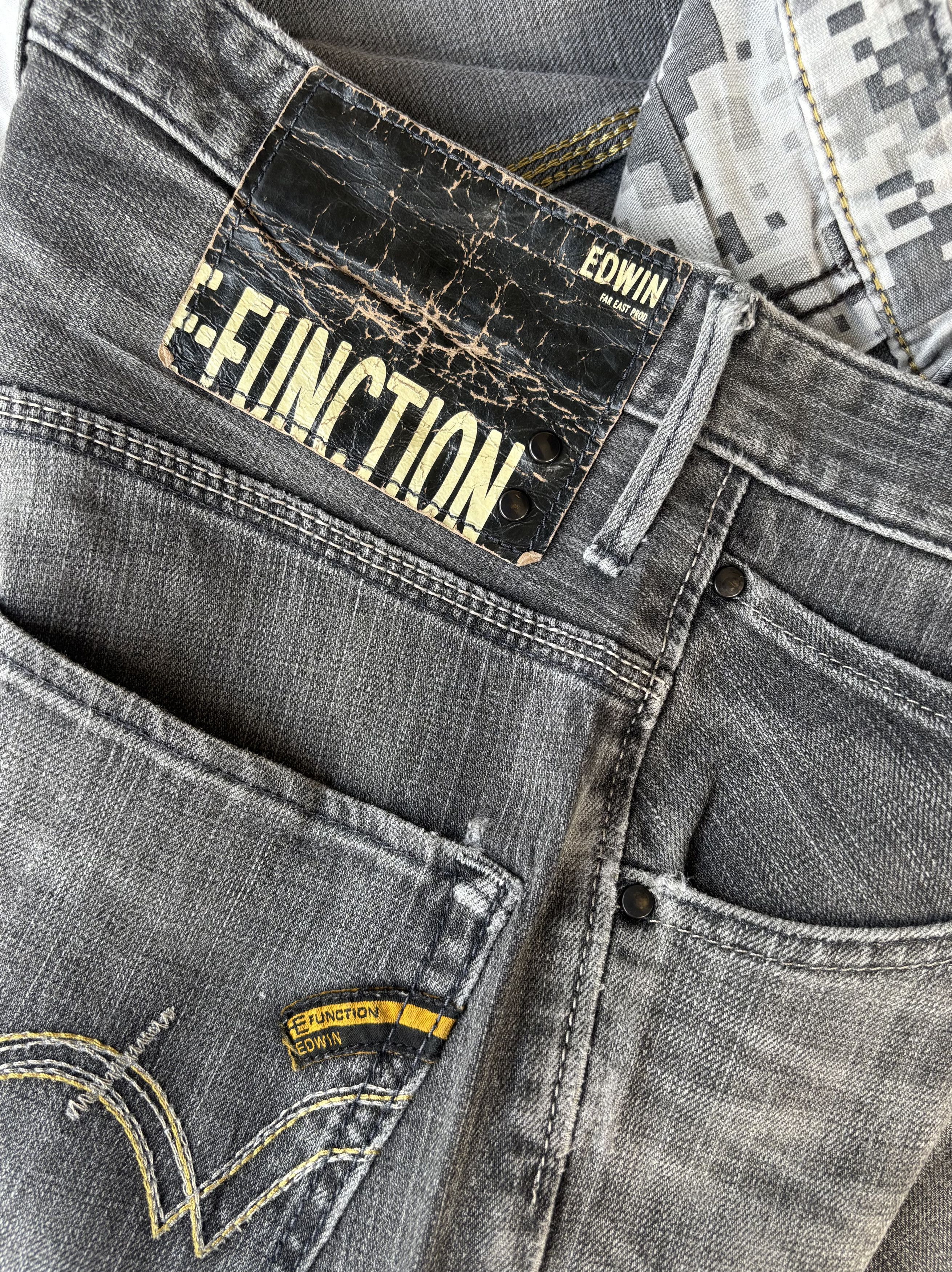 Edwin Edwin E-Function Black Faded Denim Distress Size US 30 / EU 46 - 12 Thumbnail