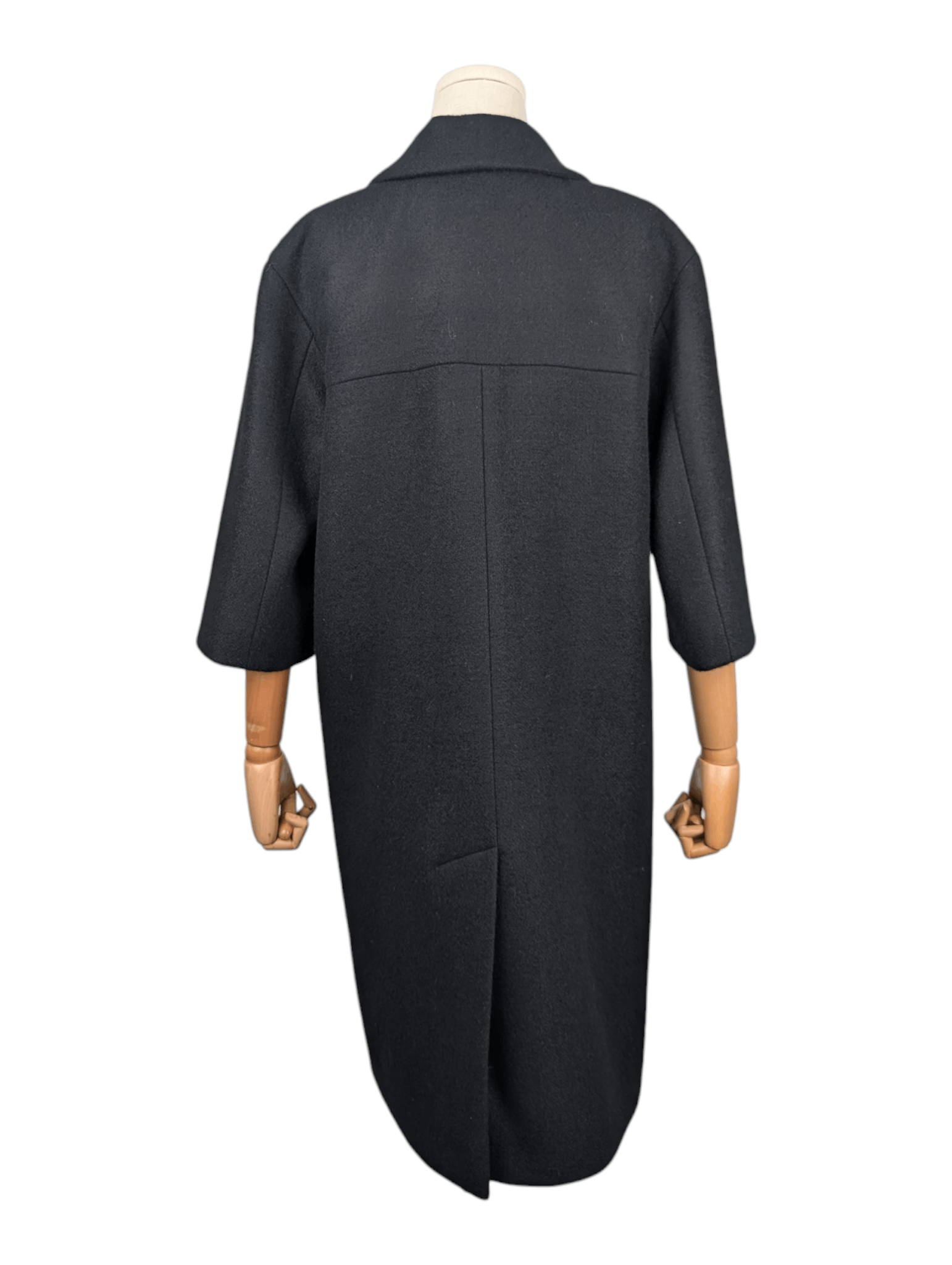 Chanel Chanel Black Cashmere Coat With Half Long Sleeves Size XS / US 0-2 / IT 36-38 - 2 Thumbnail