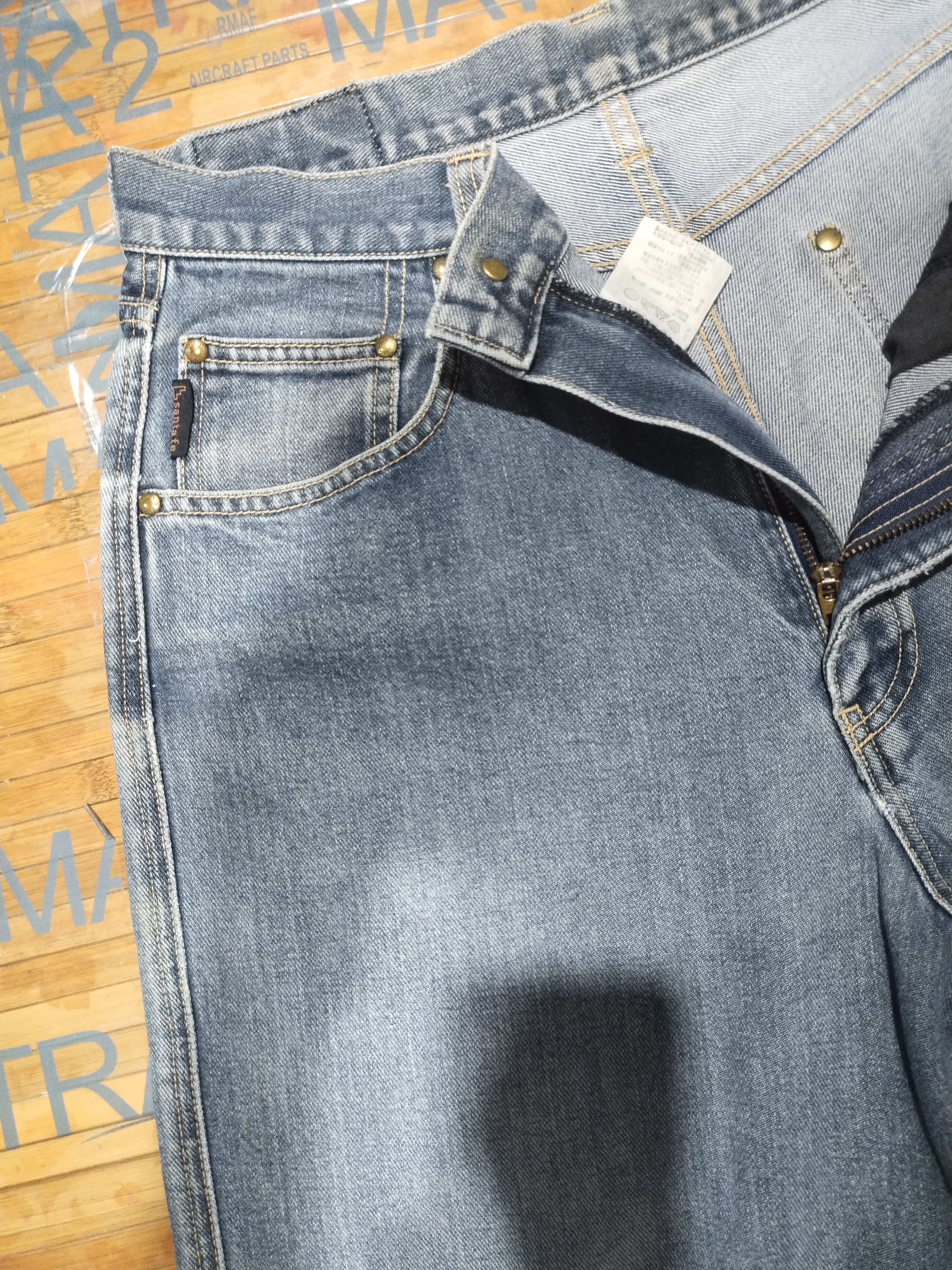 Japanese Brand × Vintage Jeans Santafe, Hip Hot Distressed Denim Sz 29" Size US 29 - 9 Thumbnail