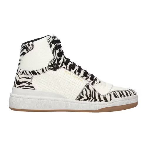image of Saint Laurent Paris Ob1O1E0424 Hi Top Sneakers In Black/white, Men's (Size 11)