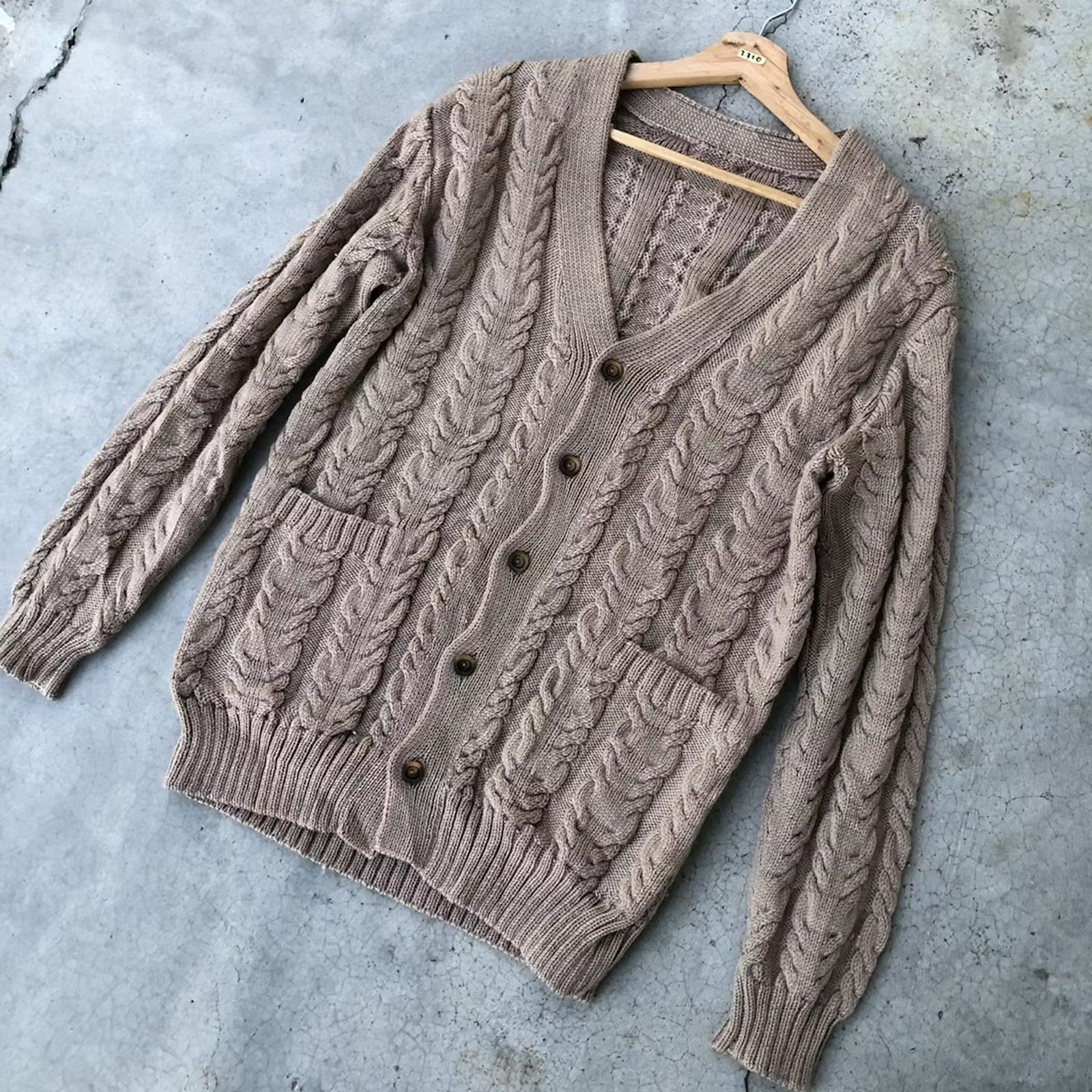 Aran Isles Knitwear 💥Vintage Cardigan Pureknit Pullover/Striple Shag Shaggy Size US M / EU 48-50 / 2 - 2 Thumbnail