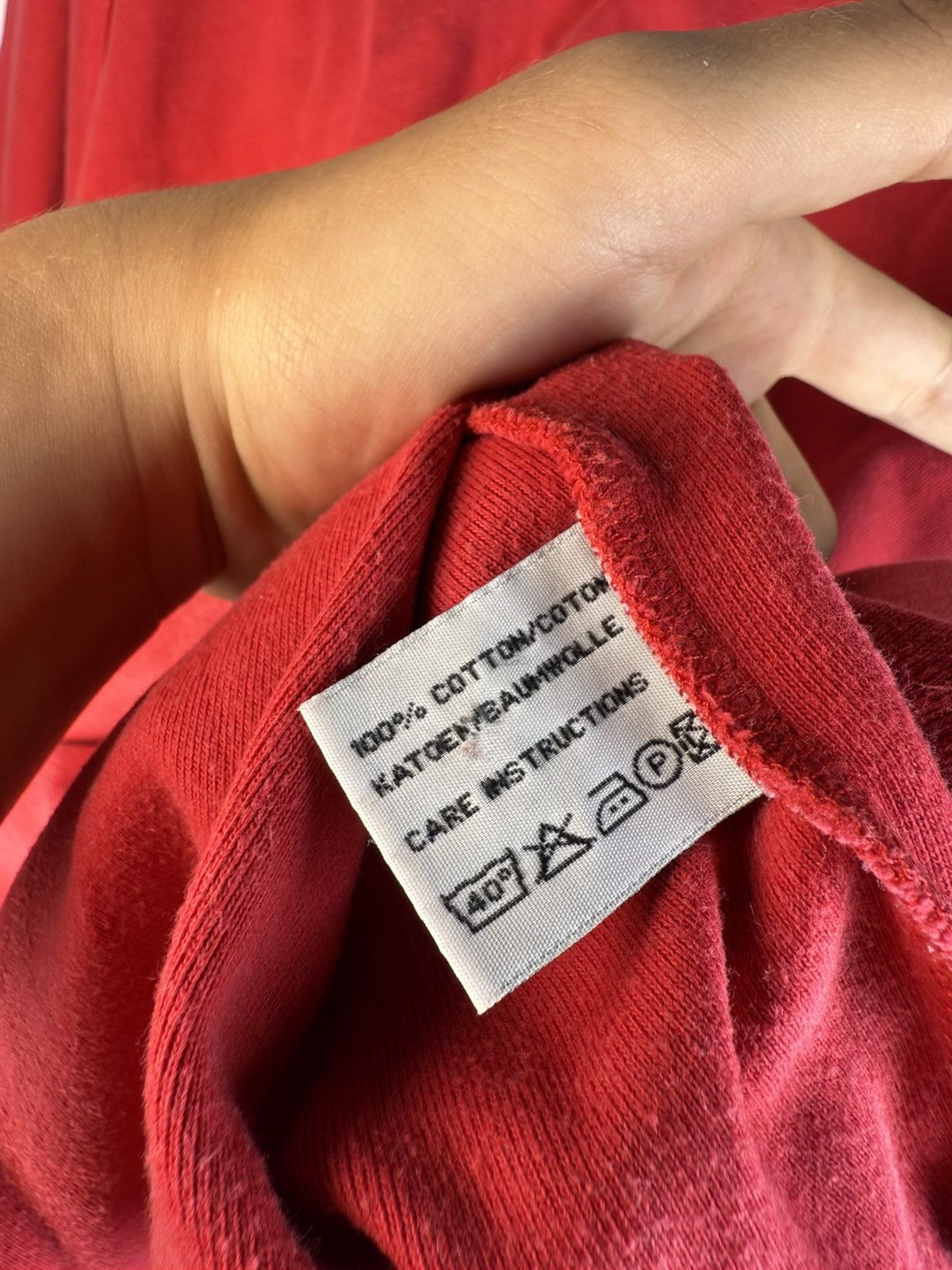 Yves Saint Laurent 90s YSL Sweatshirt Red Size US XL / EU 56 / 4 - 6 Thumbnail