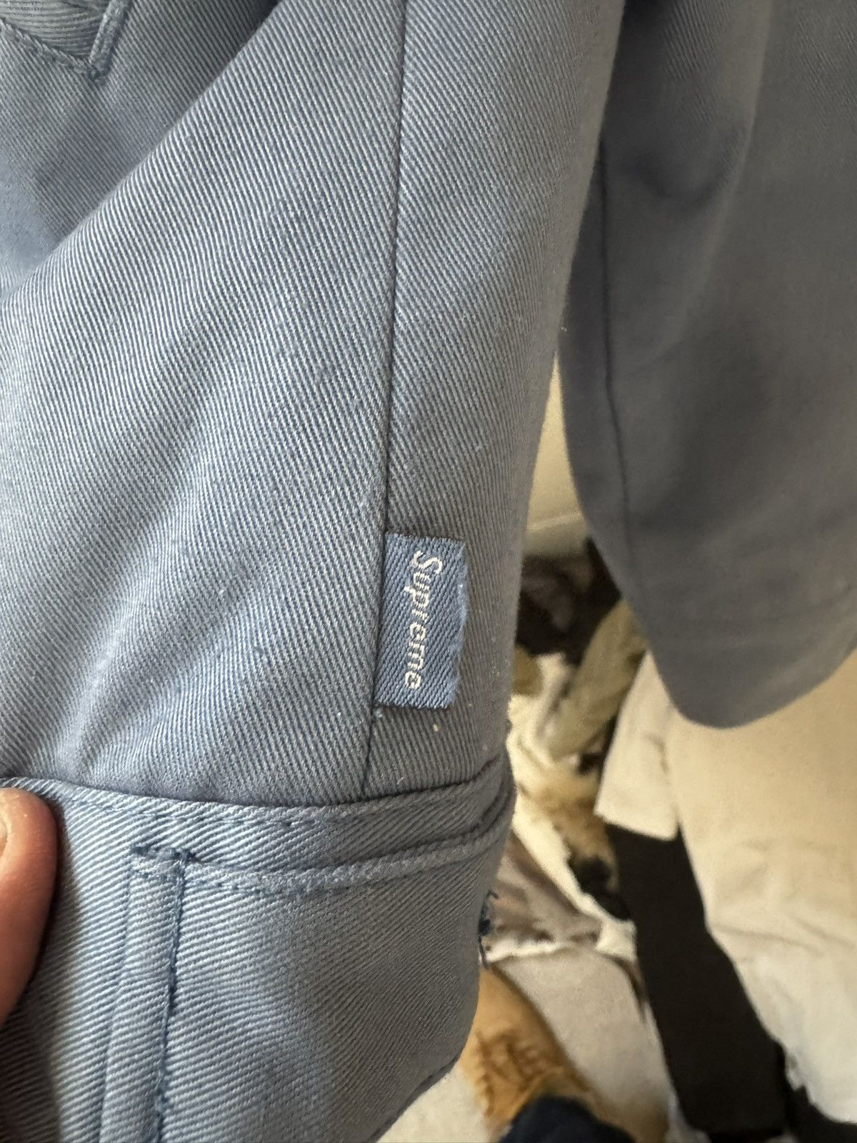 Playboy × Supreme Supreme Playboy Work Jacket Blue Size Medium Size US M / EU 48-50 / 2 - 6 Thumbnail