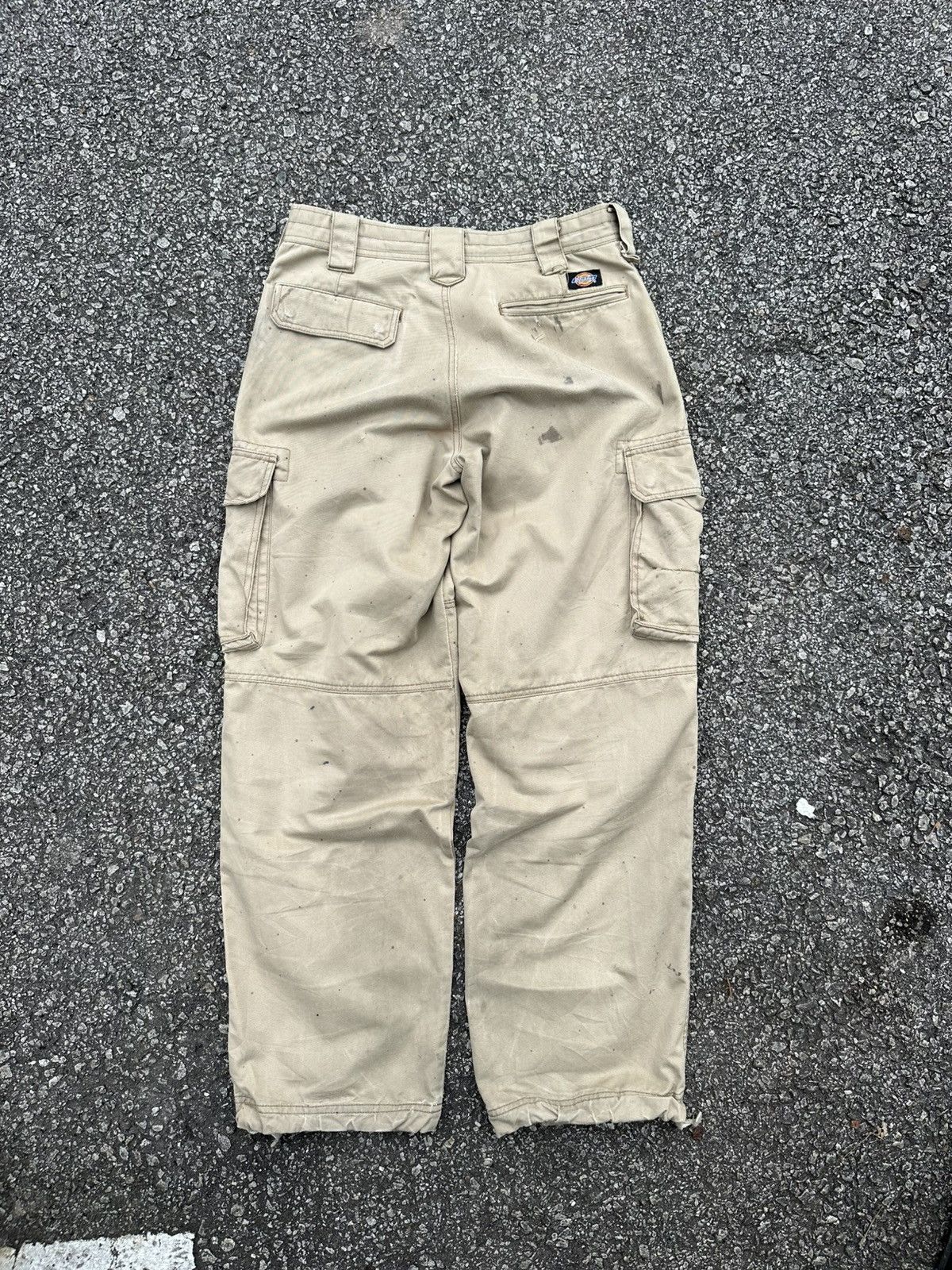 Vintage 👹THRASHED Sun Faded Distressed ERD Dickies Cargo Pants Size US 30 / EU 46 - 3 Thumbnail