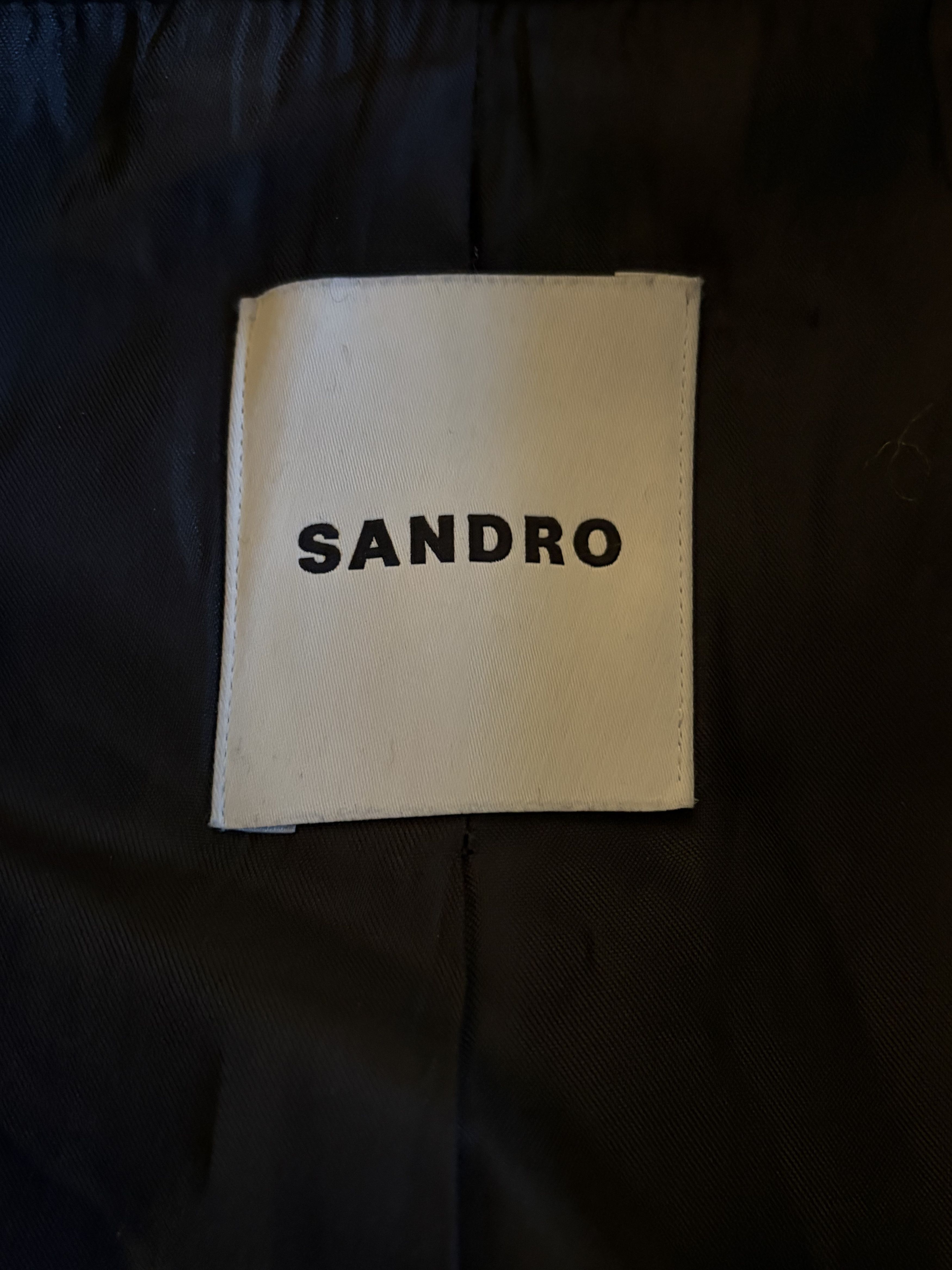 Sandro Sandro Wool Cashmere Balmacaan Overcoat Size US L / EU 52-54 / 3 - 3 Thumbnail