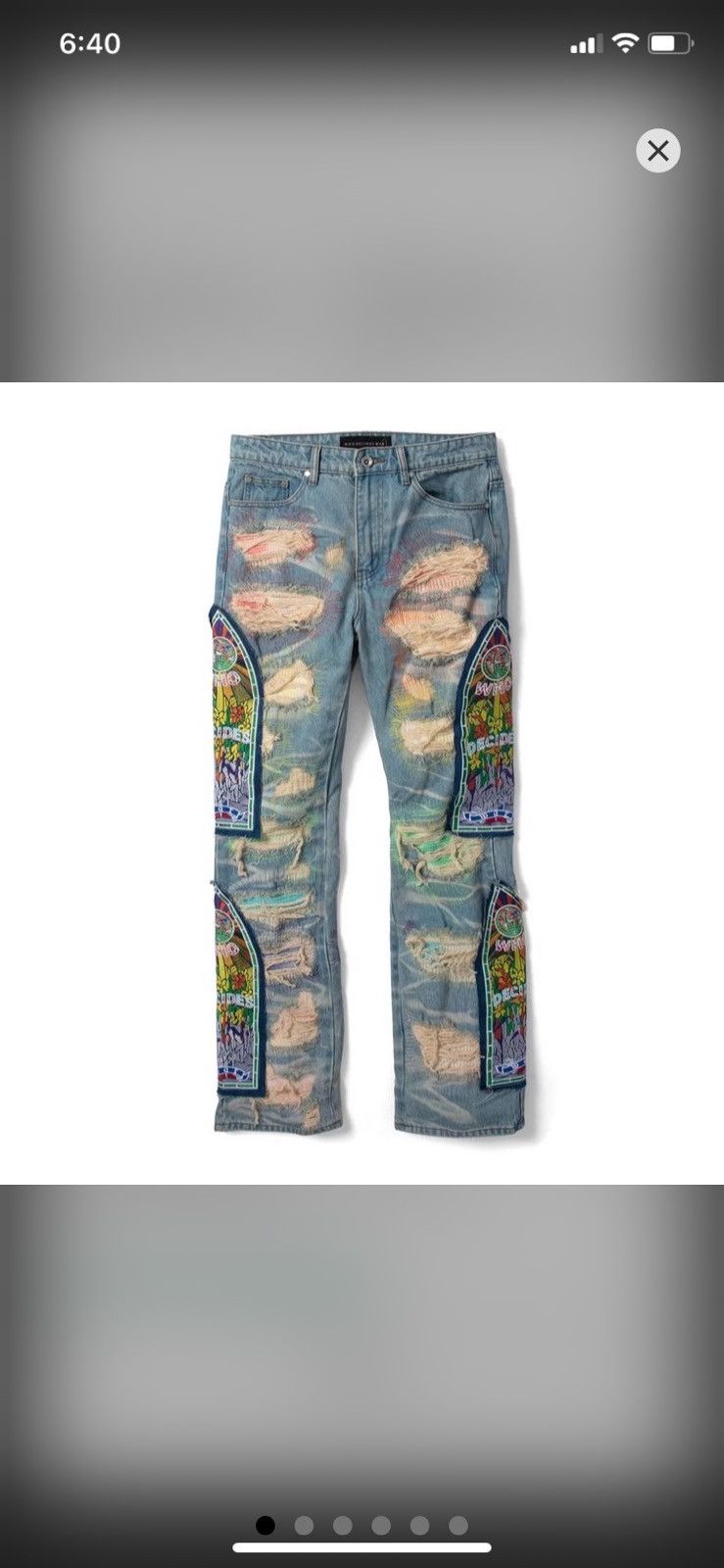 Who Decides War Who Decides War ROY G BIV Denim Size US 32 / EU 48 - 1 Thumbnail