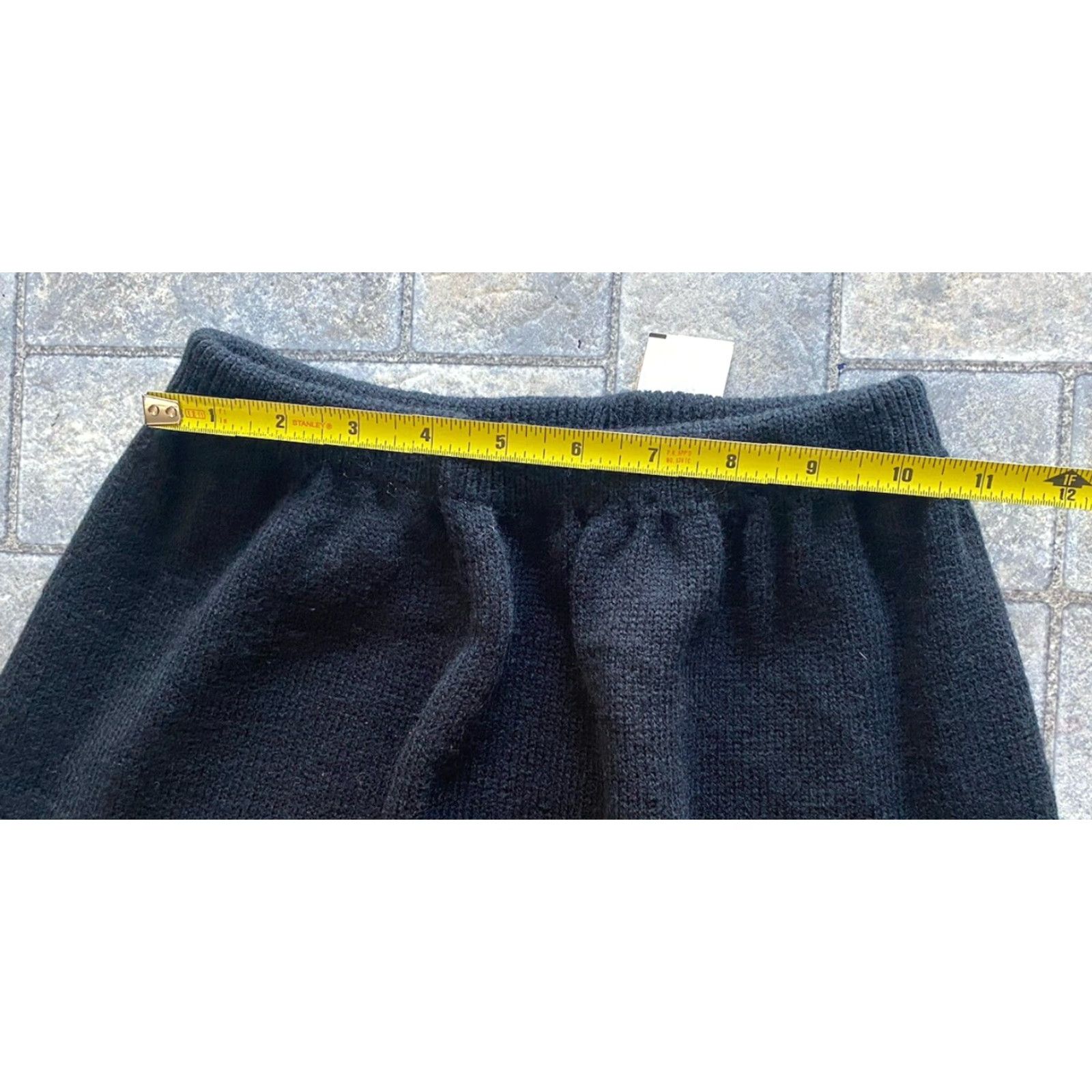 Vintage VINTAGE Kate Collins Skirt Womens Medium Black Mid Length Stretch Made In USA NWT Size 32" / US 10 / IT 46 - 6 Thumbnail