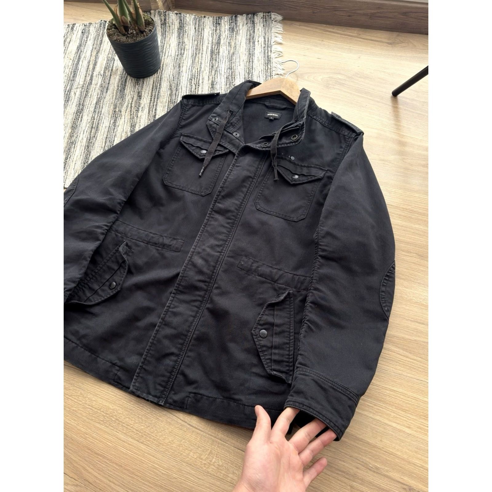 Diesel DIESEL VINTAGE JACKET Cotton DENIM Black S Men Size US S / EU 44-46 / 1 - 5 Thumbnail
