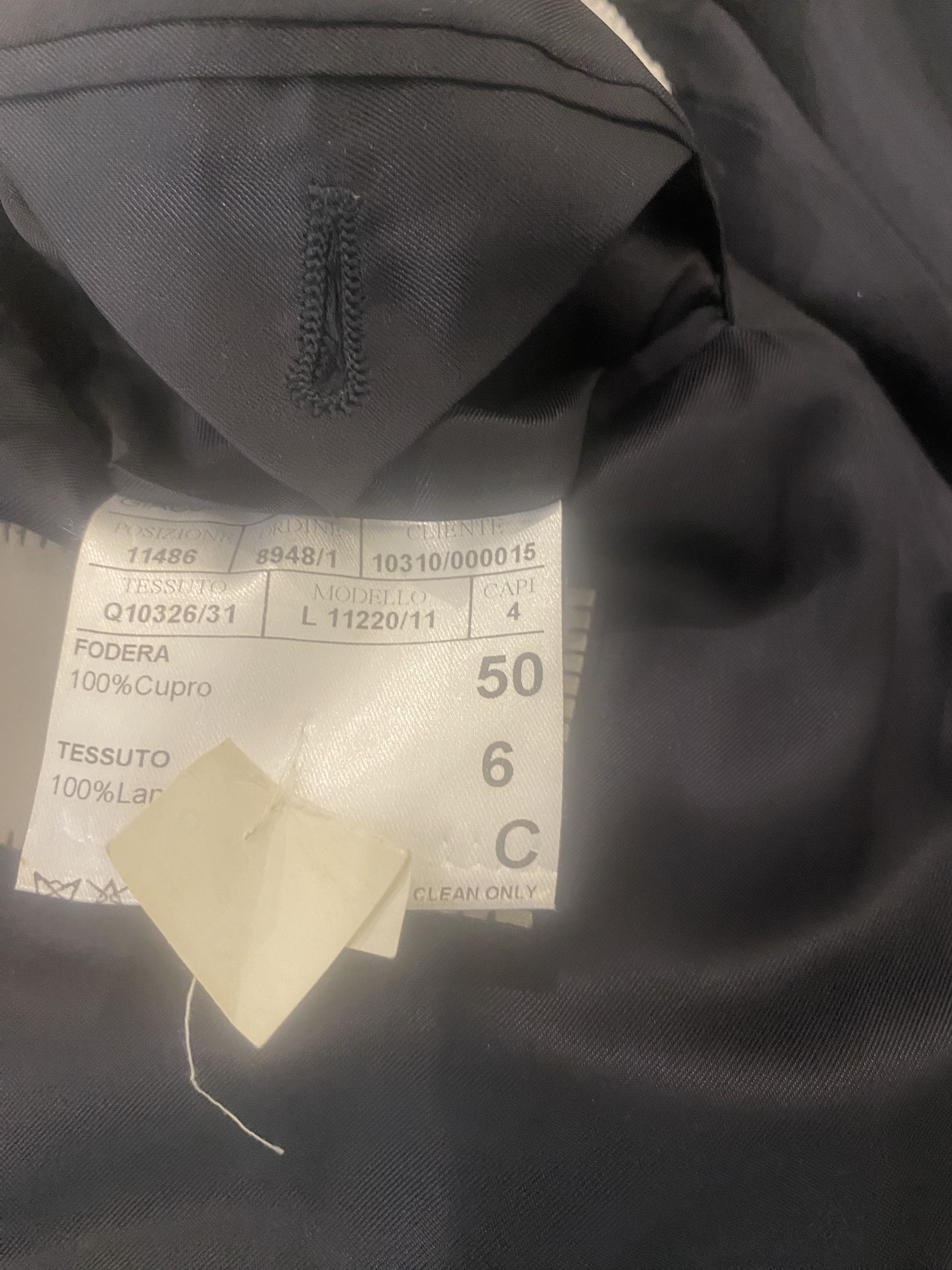 Canali Canali black 2 piece wool suit Size 50R - 3 Thumbnail