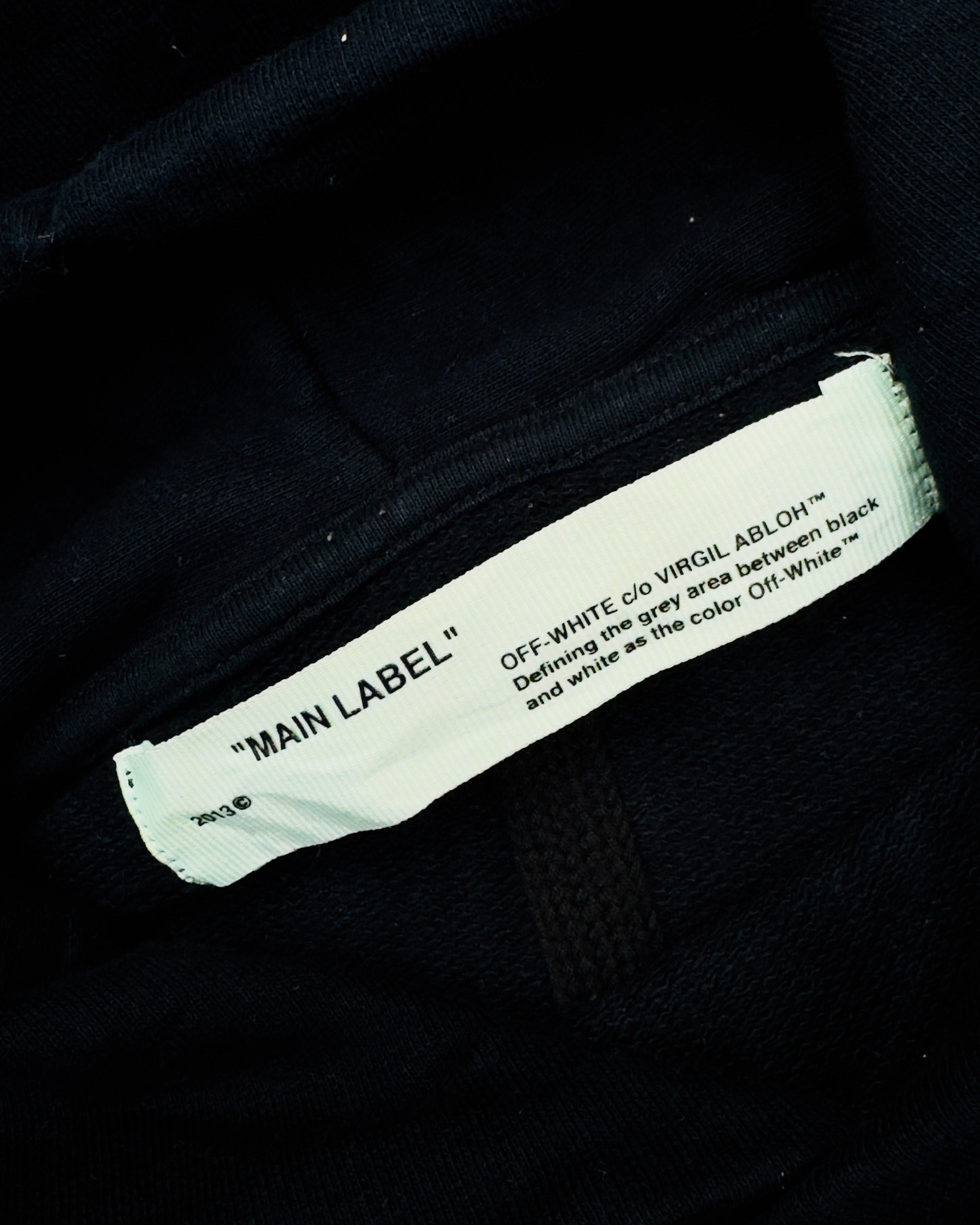 Off-White OFF-WHITE DIAGONAL SPLIT LOGO HOODIE SS19 Size US L / EU 52-54 / 3 - 5 Thumbnail