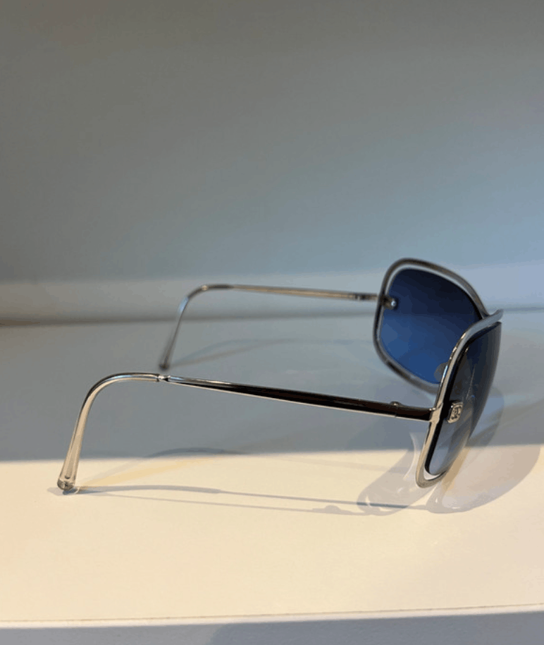 Chanel × Vintage CHANEL Sunglasses 4031 Rimless Rhinestone 4017 Shields RI832 Size ONE SIZE - 4 Thumbnail