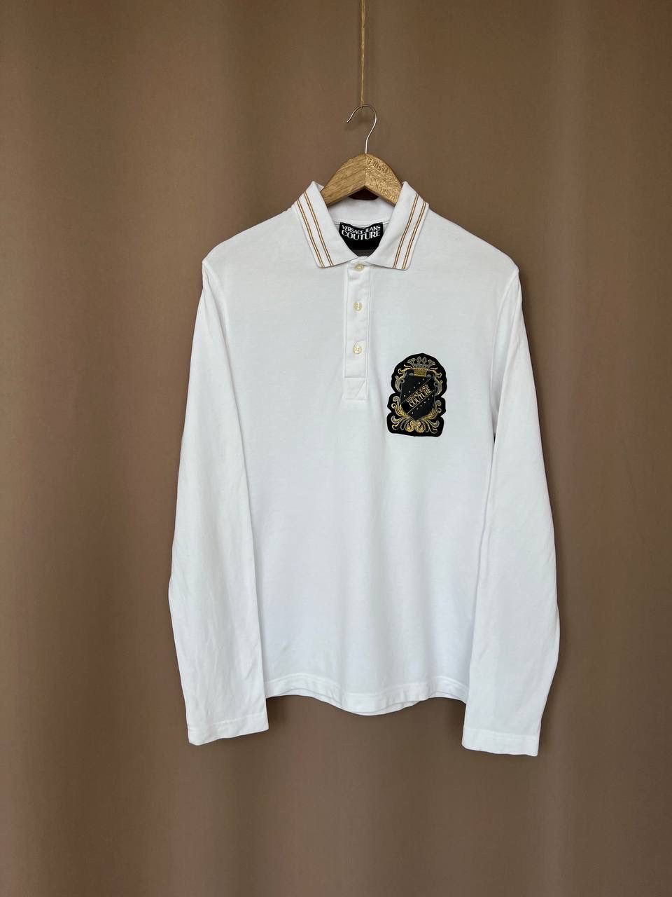 Versace Jeans Couture Rugby Shirt Mens Size L Long Sleeve
