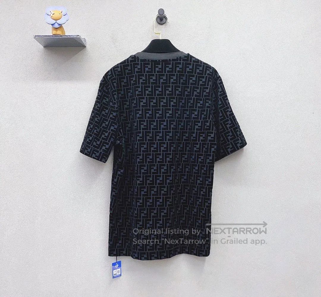 Fendi Fendi Black FF Logo Print Short Sleeve. Size US L / EU 52-54 / 3 - 3 Thumbnail