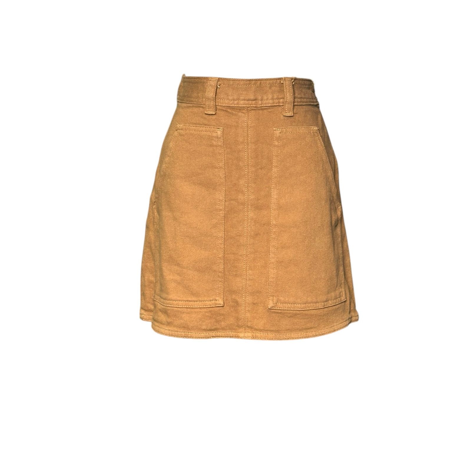 Aritzia Wilfred Free brown denim mini skirt size 0 Size 25" / US 0 / IT 36 - 10 Thumbnail