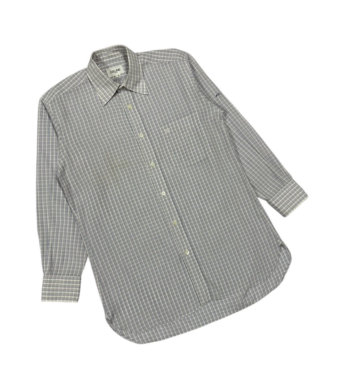 Celine Celine Paris Square Patterned Shirt Button Ups Size US M / EU 48-50 / 2 - 11 Thumbnail