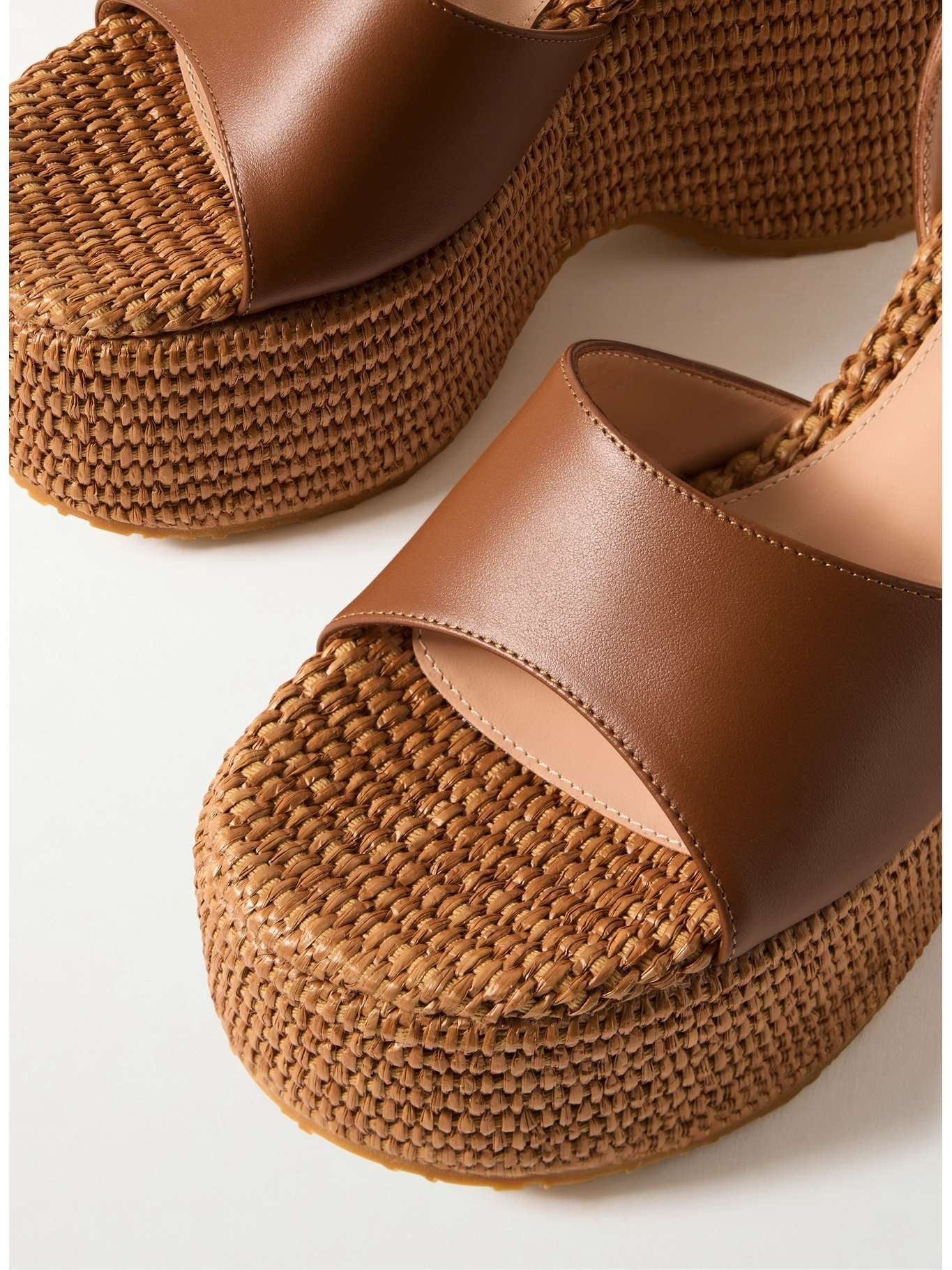 Gianvito Rossi o1s22i1n0425 Thalia Sandals in Brown Size US 9 / IT 39 - 4 Thumbnail