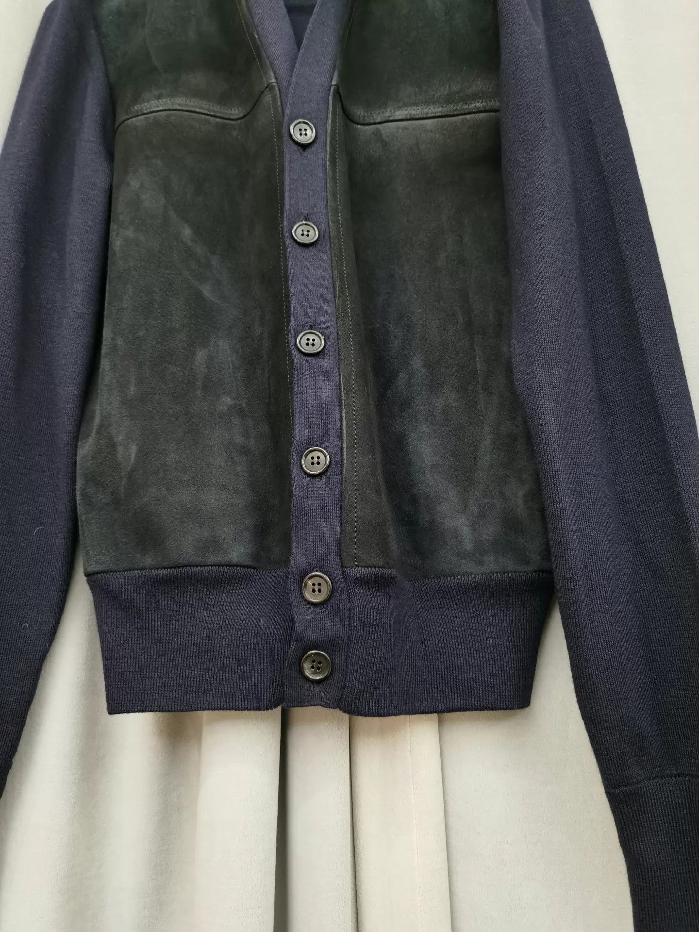 Prada Prada Men's Wool-Suede Vneck Cardi NWOT Size 46 Size US S / EU 44-46 / 1 - 4 Thumbnail