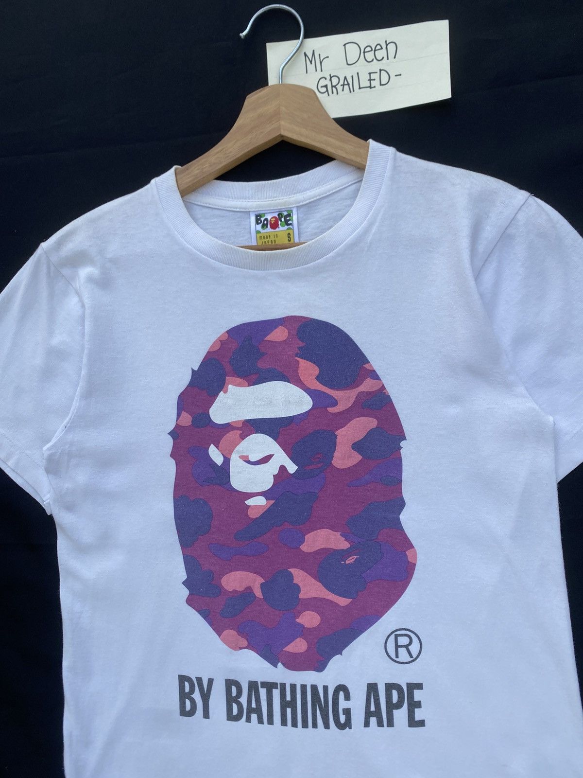 Bape Rare BAPE Ape Head Purple Camo Tshirt Size US S / EU 44-46 / 1 - 7 Thumbnail