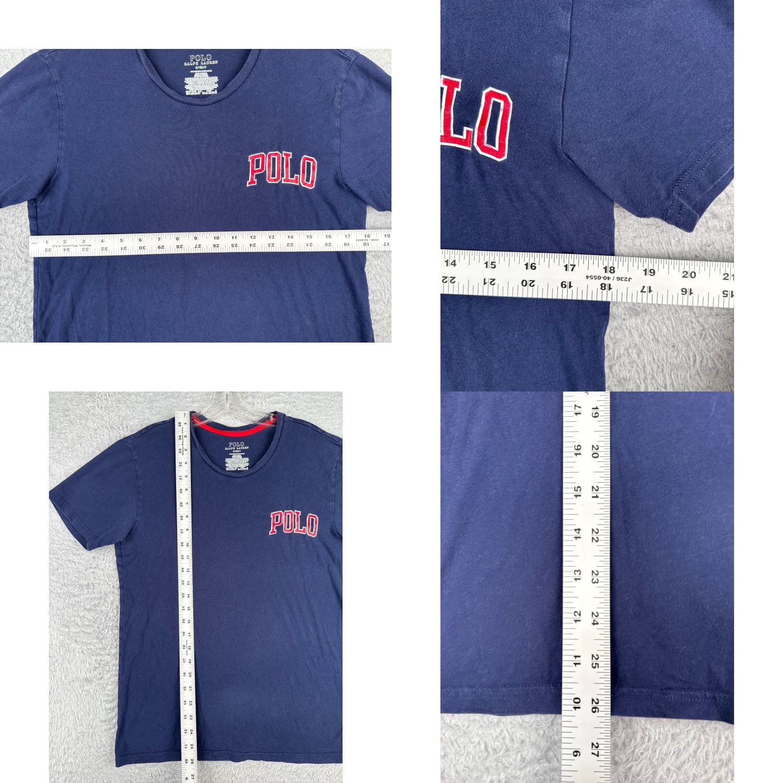 Ralph Lauren Polo Ralph Lauren Shirt Men Small Blue Crew Neck Short Sleeve 100% Cotton READ Size US S / EU 44-46 / 1 - 8 Thumbnail
