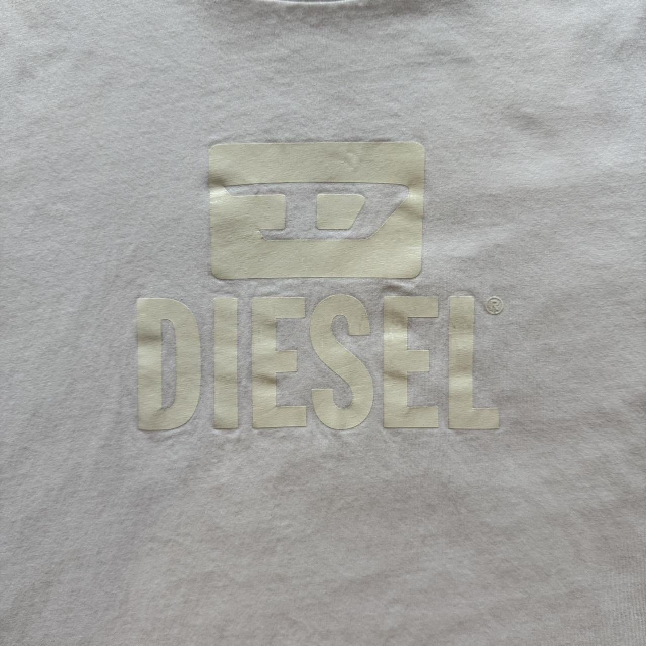Diesel Diesel White T Shirt w/ Off White Logo Design Size US M / EU 48-50 / 2 - 3 Thumbnail