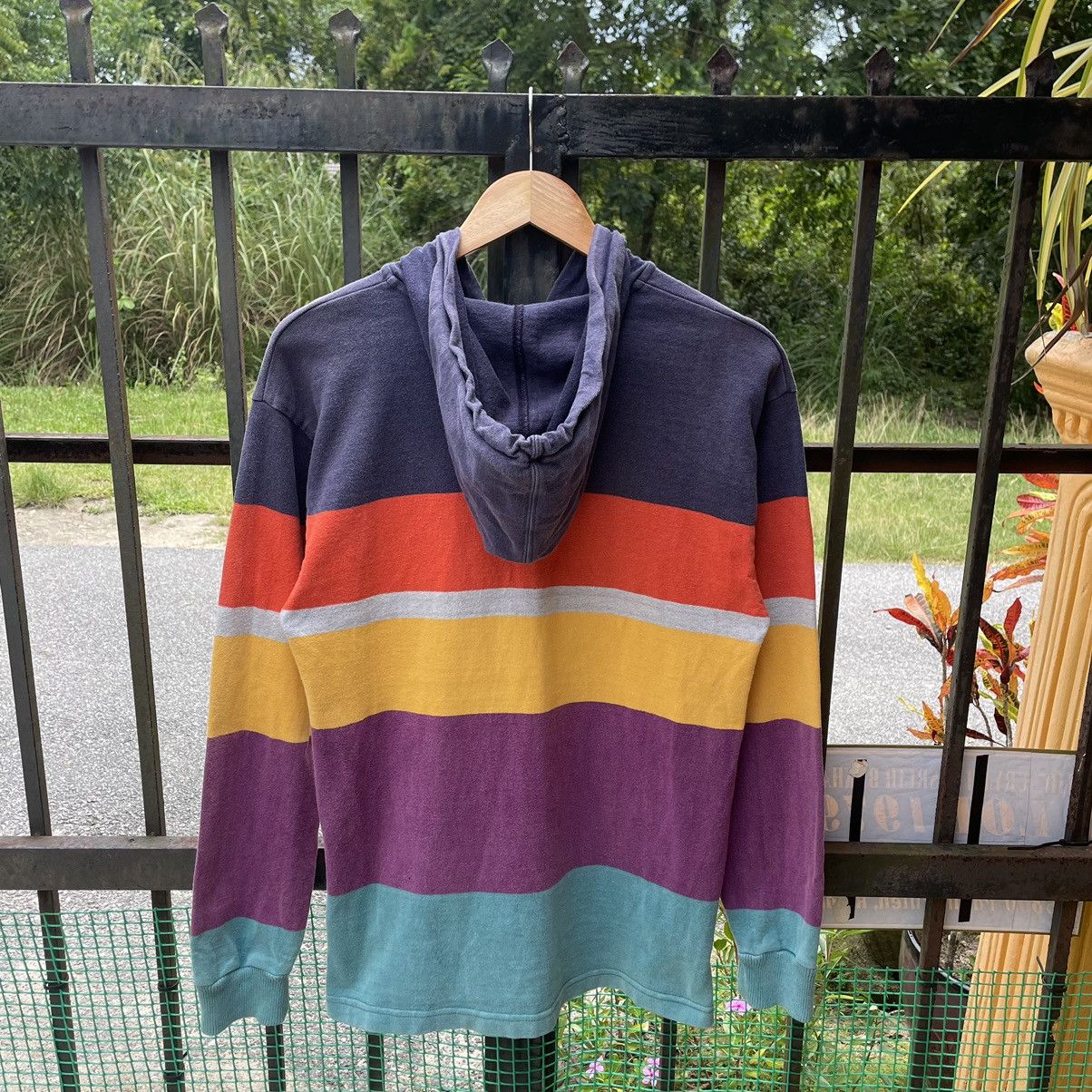 L.L. Bean 🔥🔥Vintage L.L.Bean Striped Multicolour Hooded Polos Tee Size US S / EU 44-46 / 1 - 2 Thumbnail
