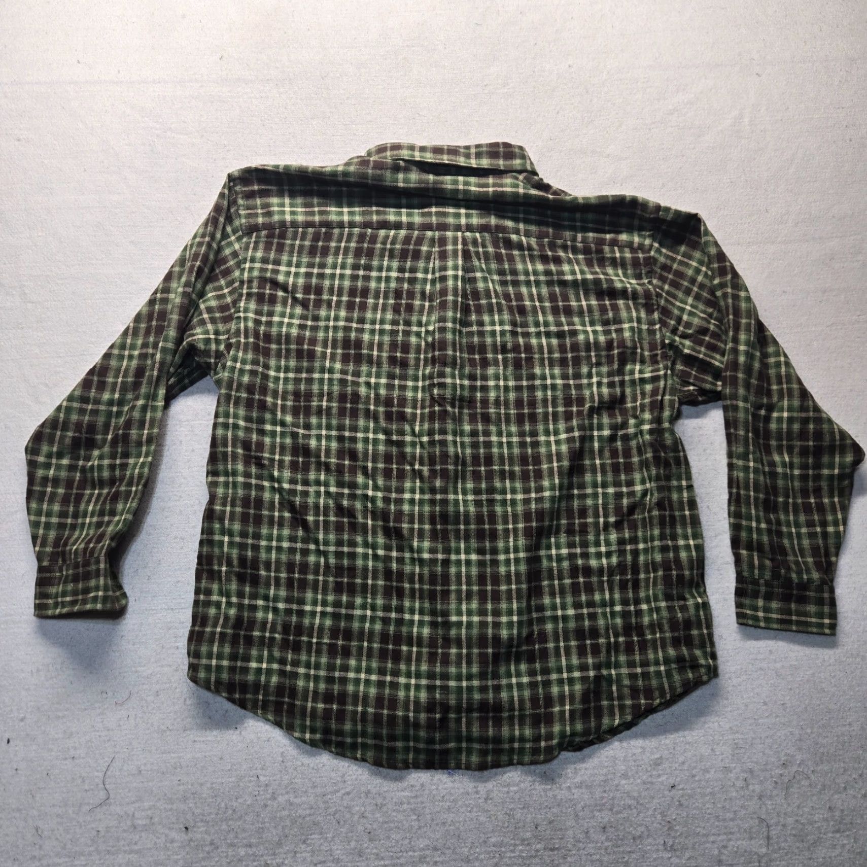 Van Heusen Van Heusen Shirt 2XL Green Plaid Button-Up Adult Men’s Flannel Cotton Shirt Size US XXL / EU 58 / 5 - 7 Thumbnail