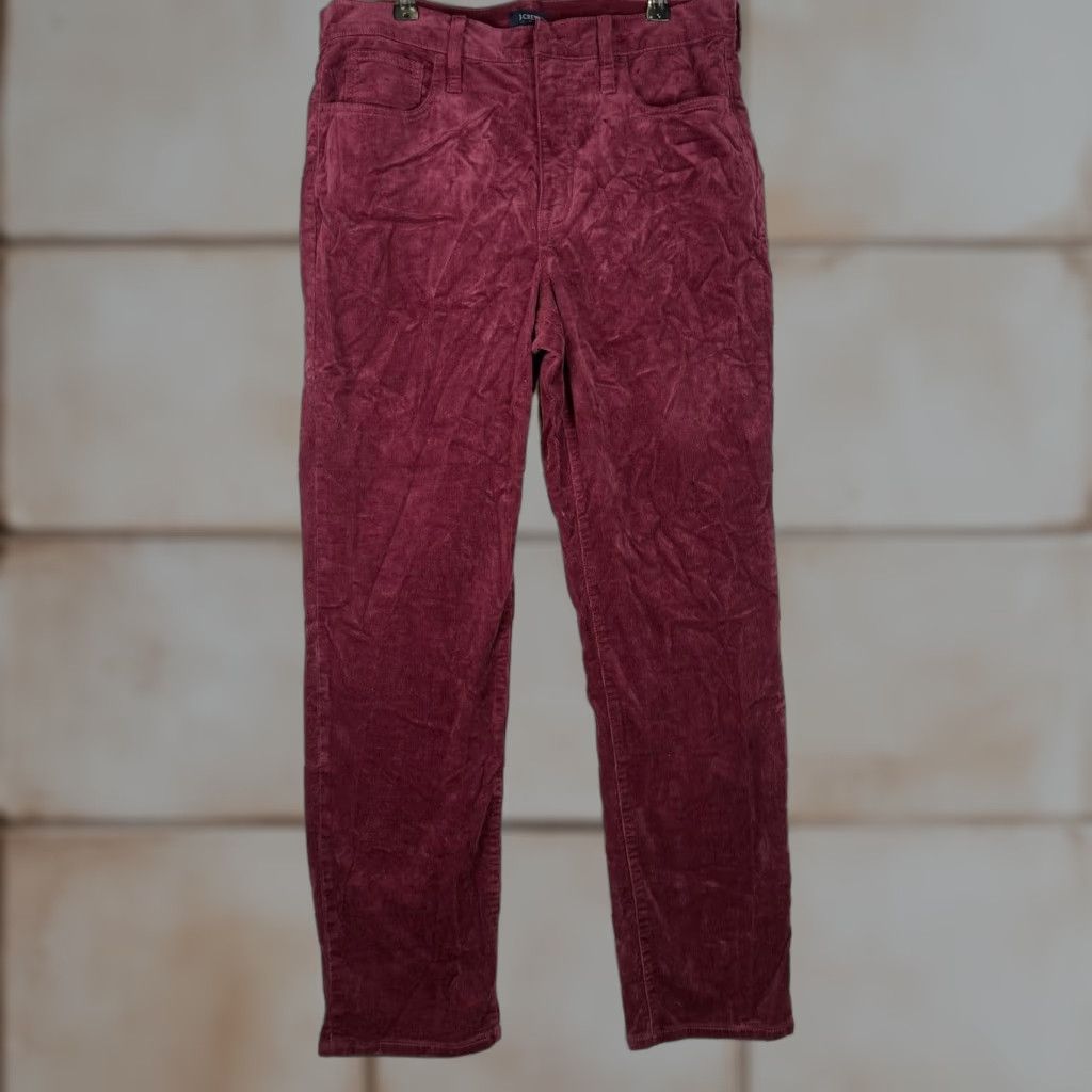 J.Crew J.Crew Women's Pants Velvet Purple Velour Ankle Length 30 Regular Trousers Pants Ladies Purple, 30, Velour Velvet Ankle Length J.Crew Womens Size 30" / US 8 / IT 44 - 1 Thumbnail