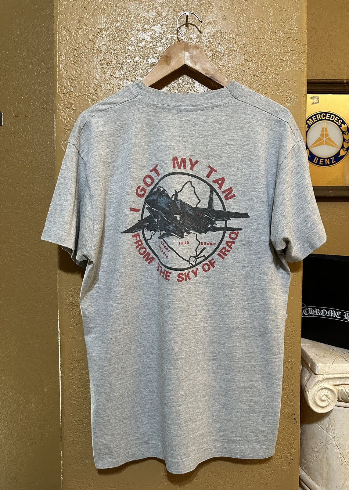 4GSELLER × Vintage Vintage 1992 Fighter Jet Iraq T Shirt Large Size US L / EU 52-54 / 3 - 1 Thumbnail