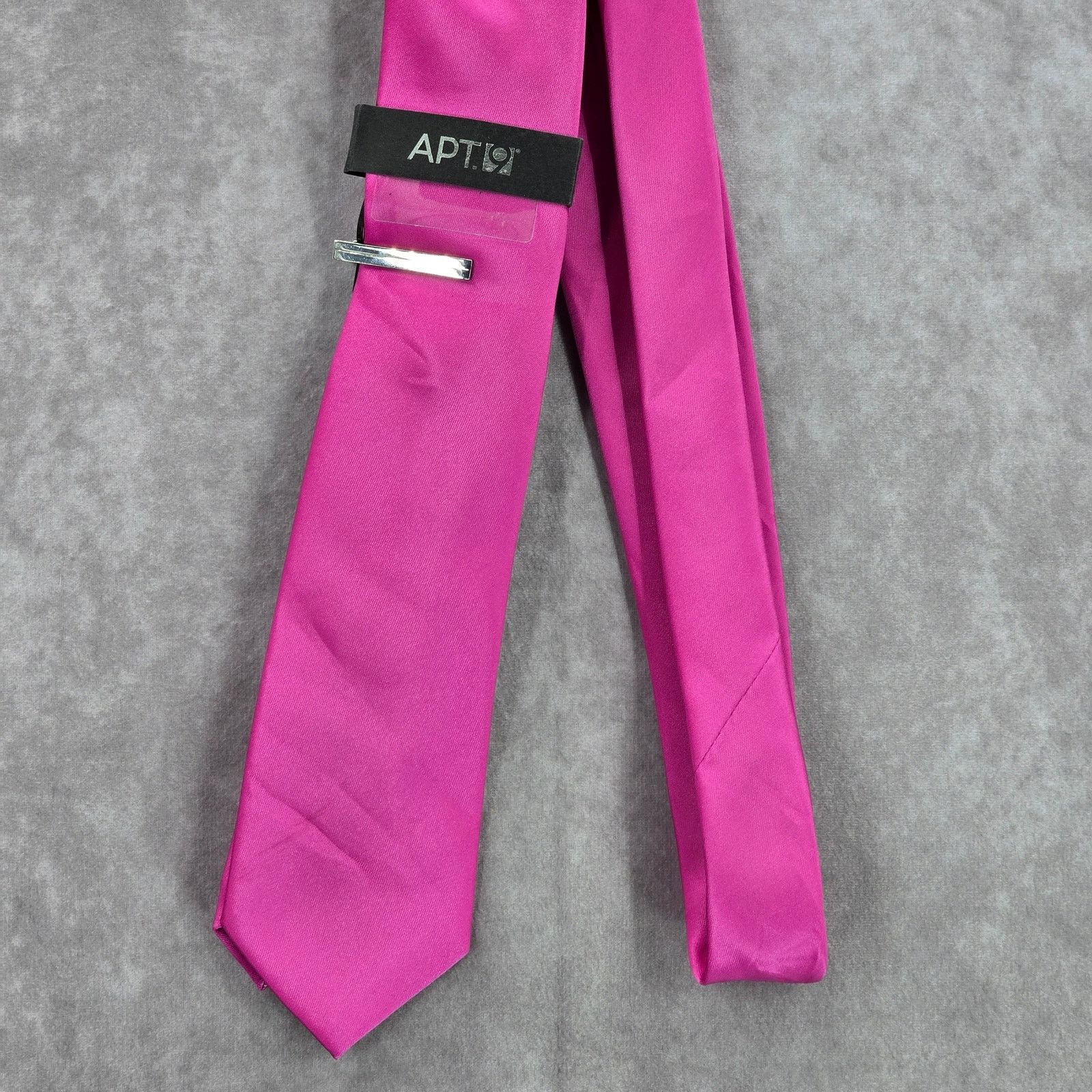Apt. 9 Apt. 9 Pink Solid 100% Polyester Narrow Men's Neck Tie NWT Size 28 - 2 Thumbnail