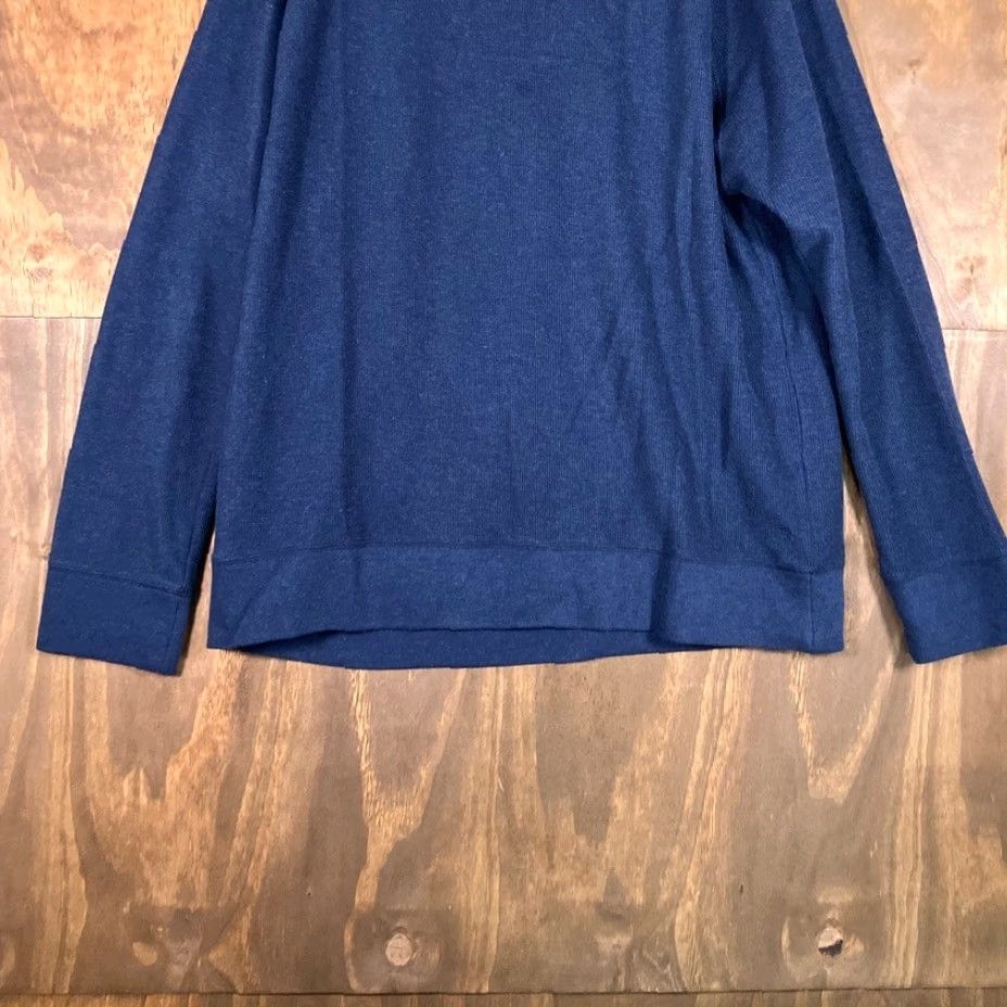 Banana Republic Banana Republic Mens Sweater Crew Neck Long Sleeve XL Blue Cotton Blend Knit Pullover Regular Fit Casual Business Workwear 90s? Size US XL / EU 56 / 4 - 3 Thumbnail