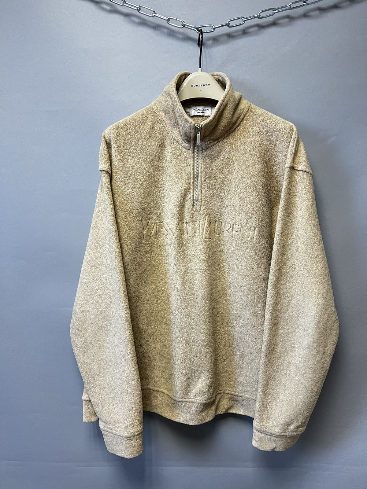 Yves Saint Laurent Yves Saint Laurent vintage 1/4 zip fleece Pullover Jacket Size US XL / EU 56 / 4 - 1 Thumbnail