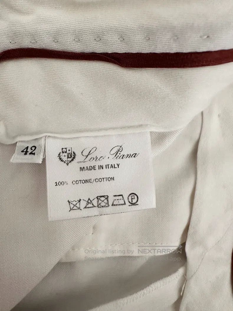 Loro Piana Loro Piana Pure Cotton Women's Pants Size 27" / US 4 / IT 40 - 4 Thumbnail