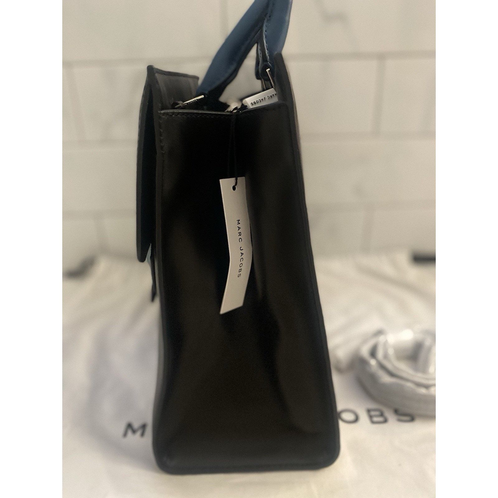 Marc Jacobs Marc Jacobs navy blue leather handle/crossbody Lg bag Size ONE SIZE - 3 Thumbnail