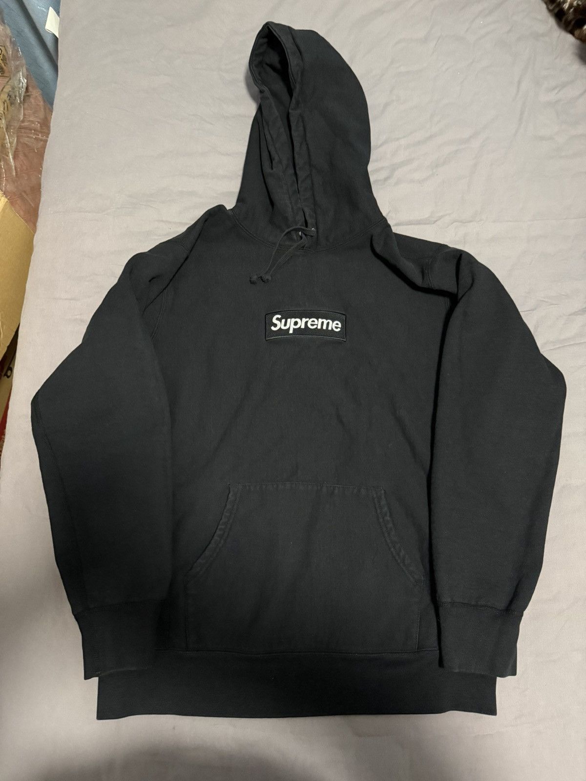 Supreme Supreme fw16 black on black box logo hood hoodie Size US XL / EU 56 / 4 - 1 Thumbnail
