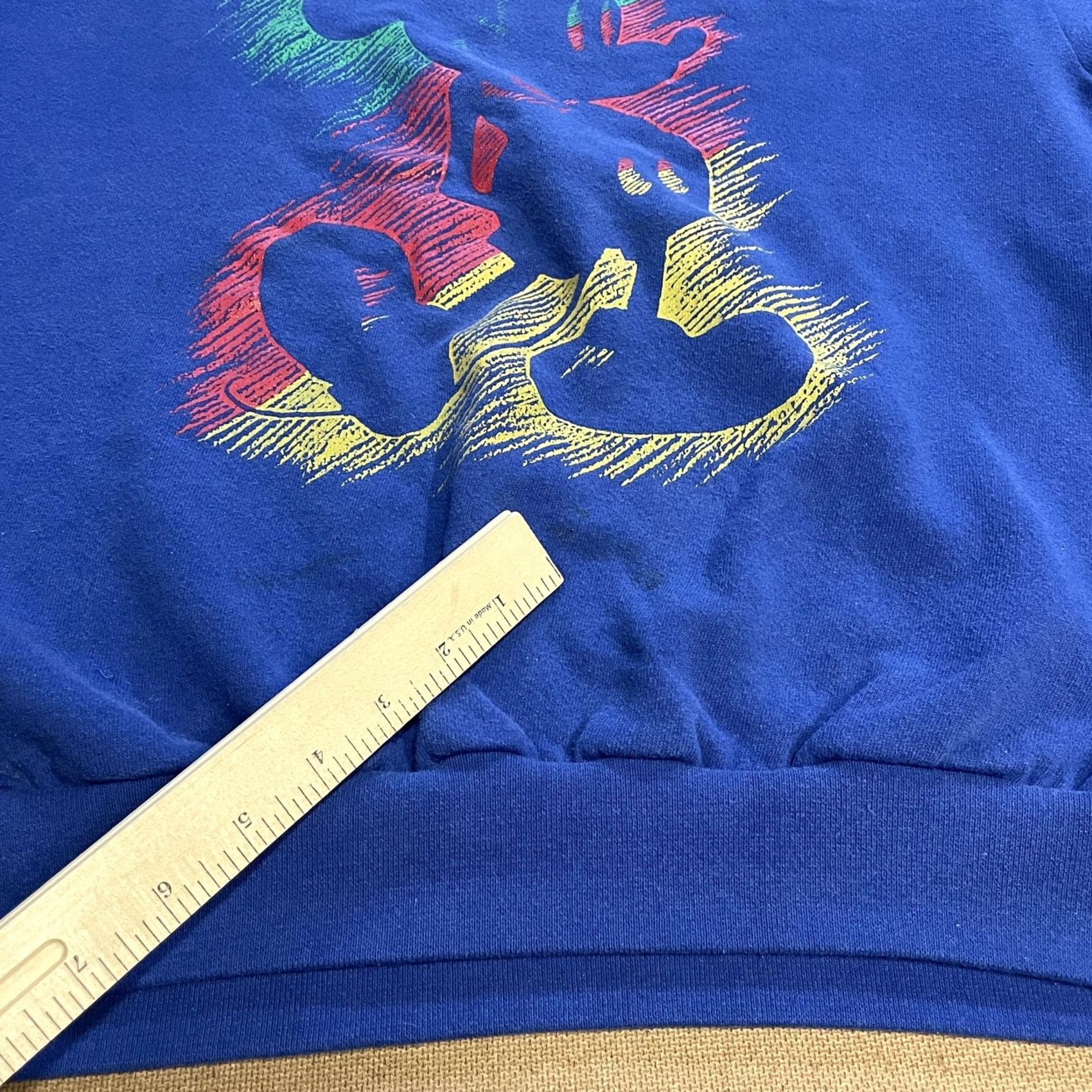 Disney VINTAGE Disney Mickey Mouse Sweatshirt Mens Large Blue Crewneck Pullover 90s USA Size US M / EU 48-50 / 2 - 2 Thumbnail