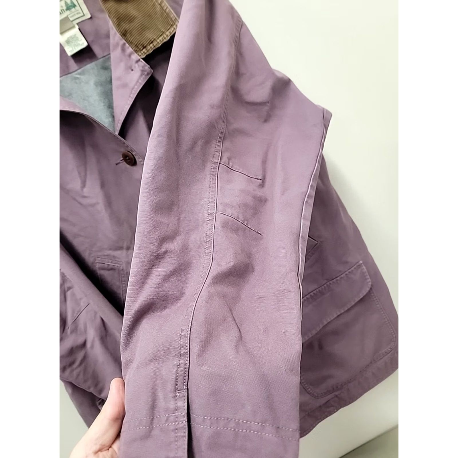 Vintage VINTAGE L.L.Bean Jacket Canvas Field Chore Barn Purple 2XL Women's Adirondack Chore Jacket Size XXL / US 16-18 / IT 52-54 - 6 Thumbnail